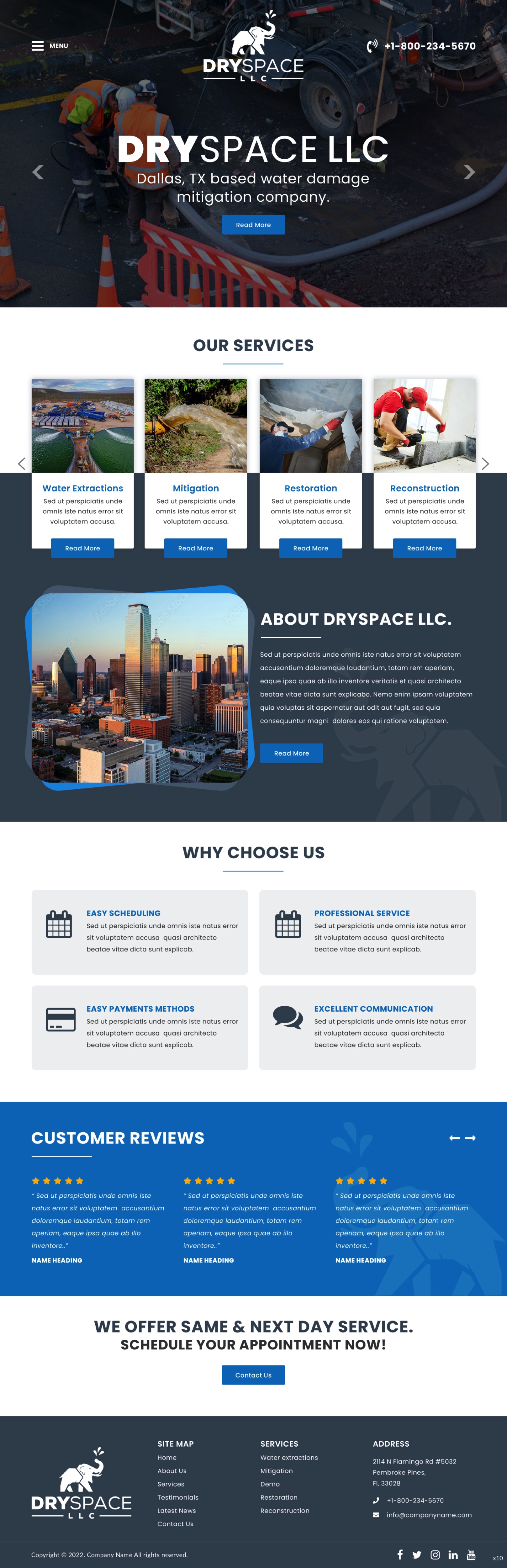 Wordpress Design by pb for DRYSPACE LLC | Design #28130792