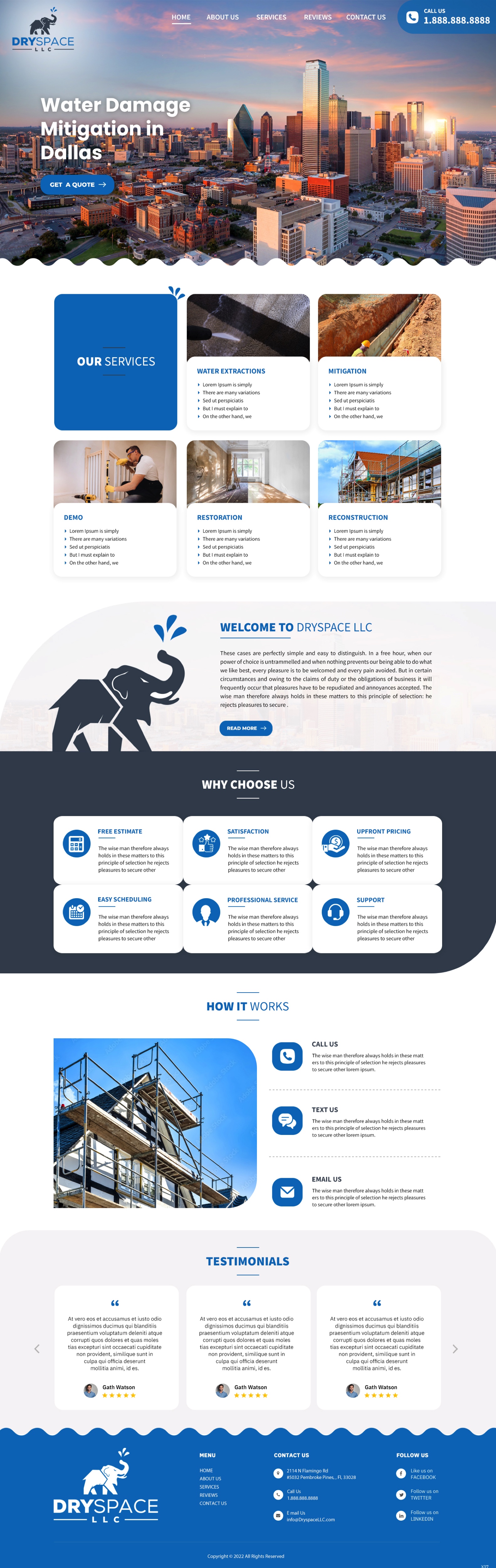 Diseño Wordpress por pb para DRYSPACE LLC | Diseño #28136929