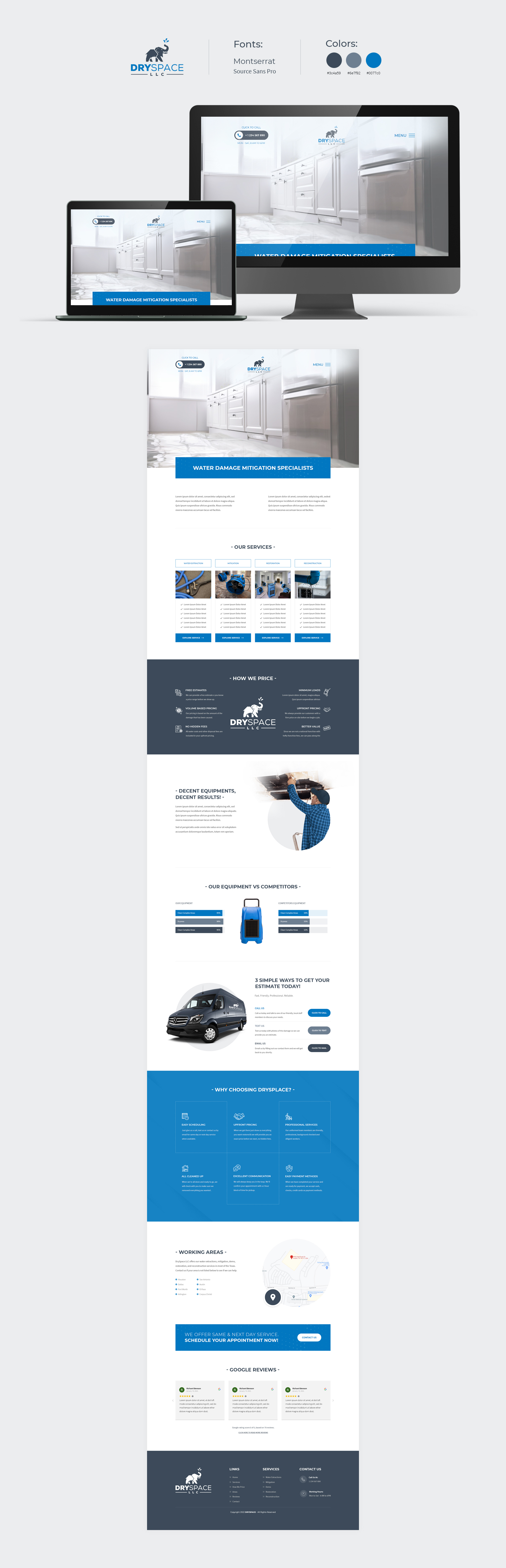 Wordpress Design by PP² for DRYSPACE LLC | Design #28141914
