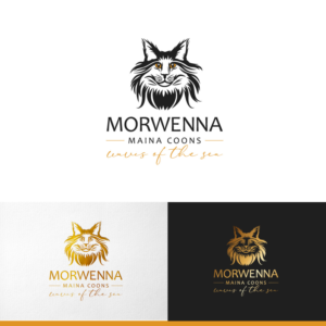Logo Design by Amethystica for Morwenna Maine Coons | Design: #28129413