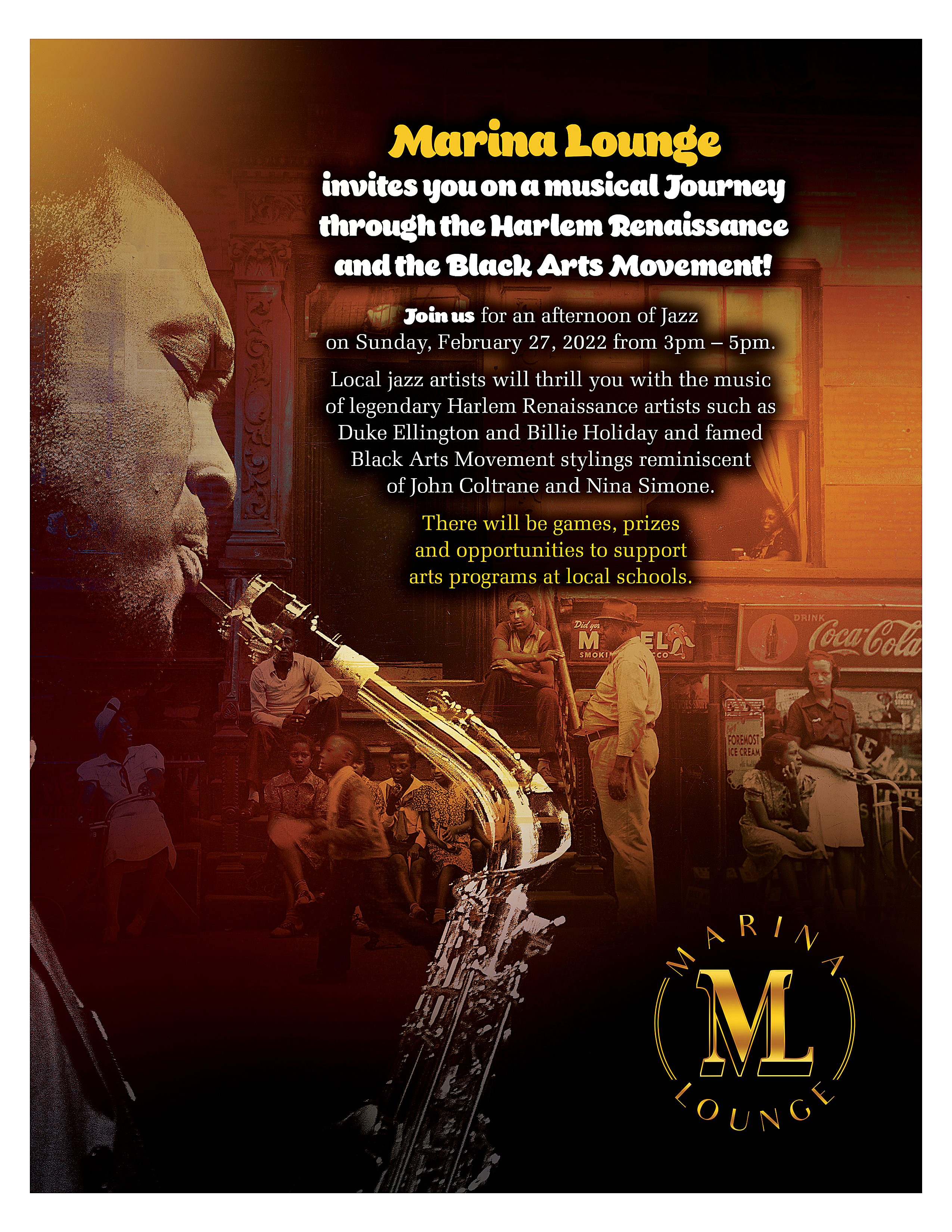 Flyer Design by see why for Marina Lounge Suisun | Design #28130003