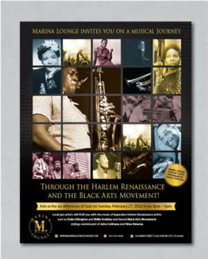 Jazz: Journey Through the Harlem Renaissance and the Black Arts Movement | Flyer-Design von alex989