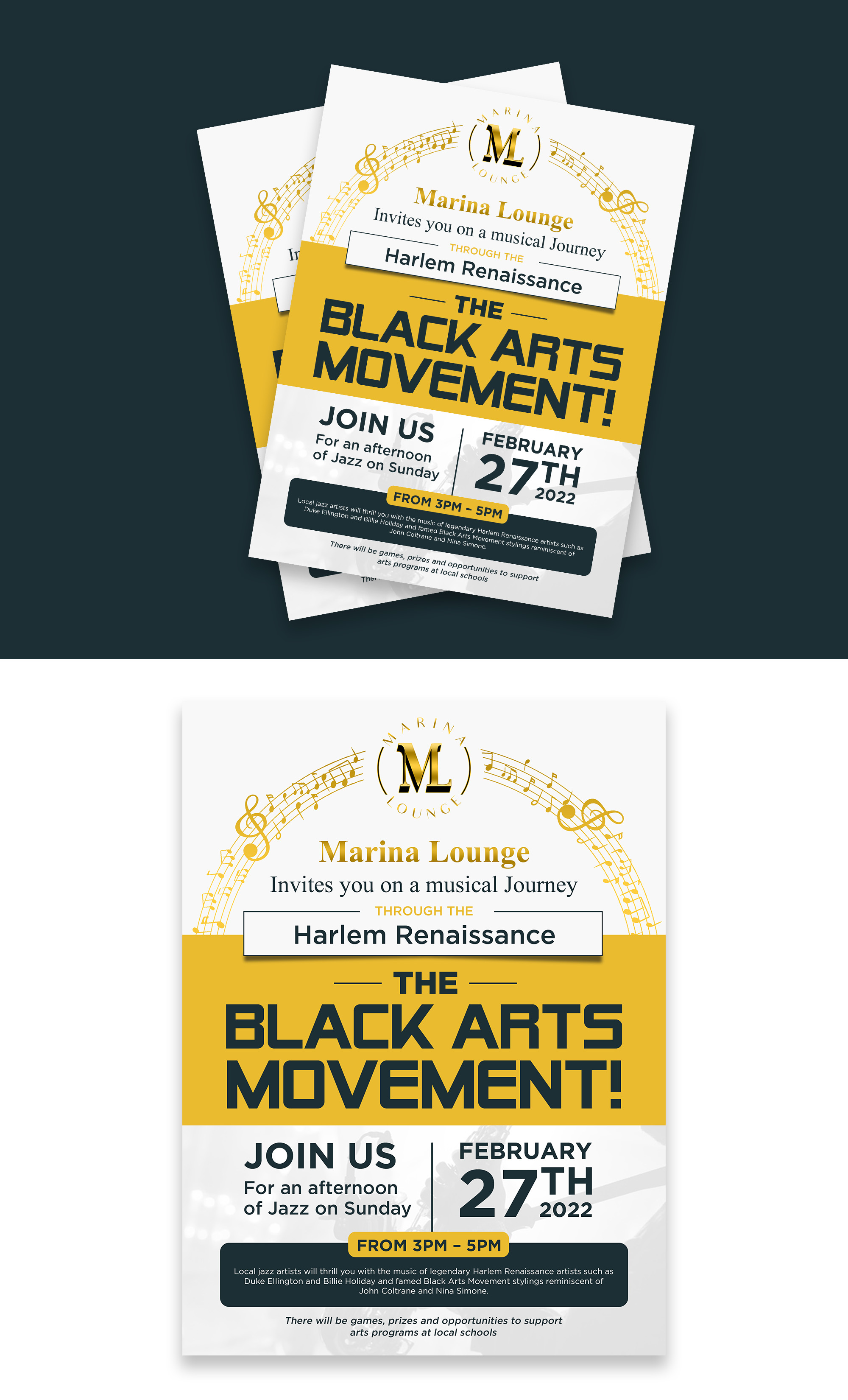 Flyer Design by debdesign for Marina Lounge Suisun | Design #28133578