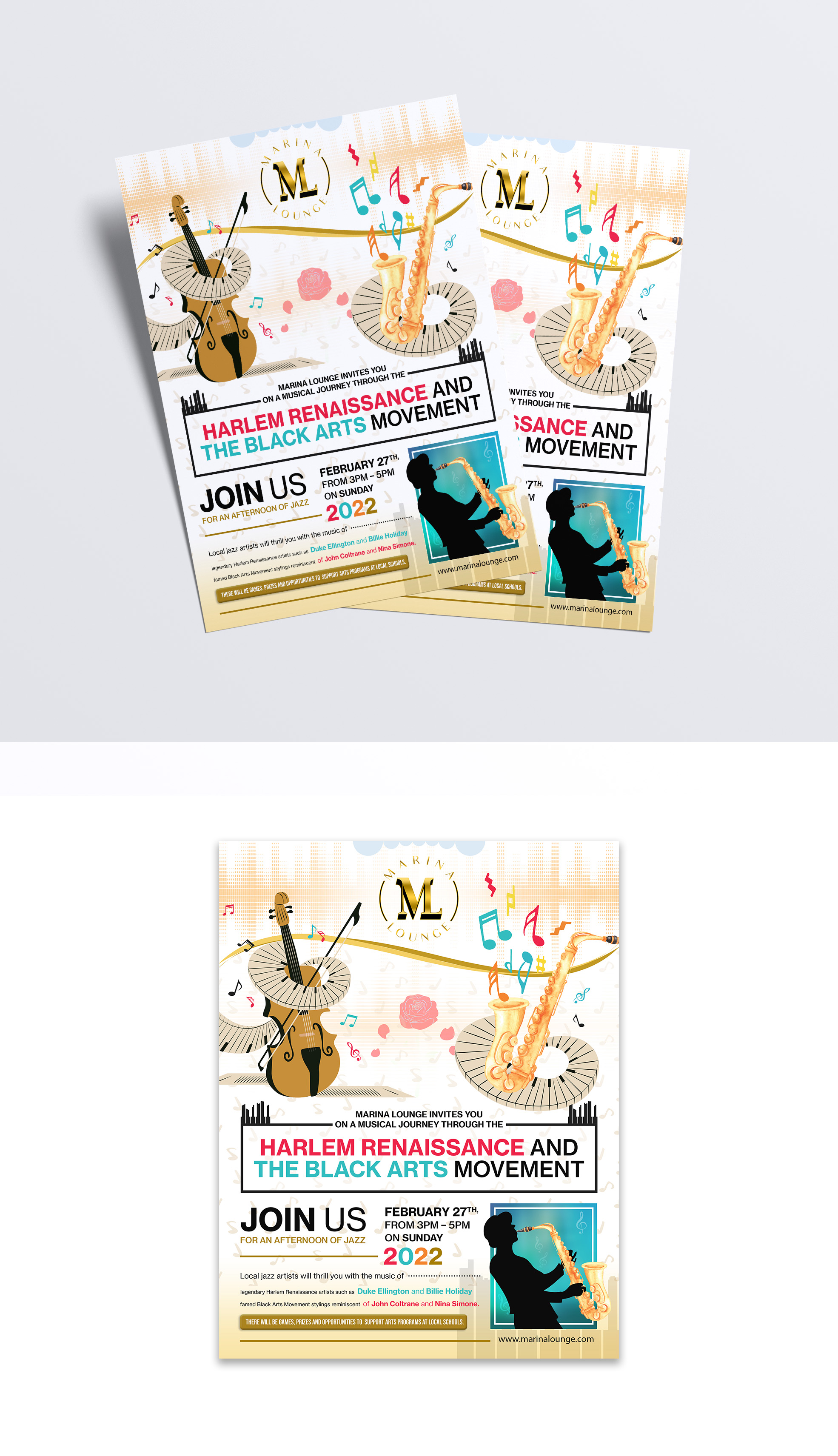 Flyer Design by debdesign for Marina Lounge Suisun | Design #28135054