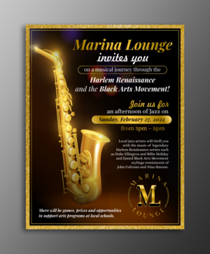 Flyer Design by ecorokerz for Marina Lounge Suisun | Design: #28134764