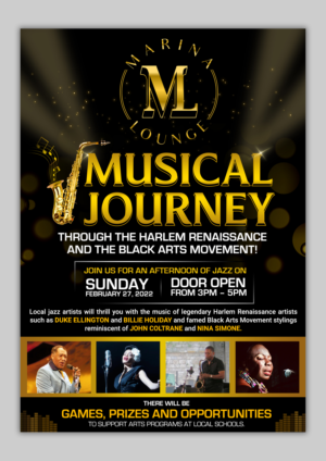 Flyer Design by SAI DESIGNS for Marina Lounge Suisun | Design: #28134015