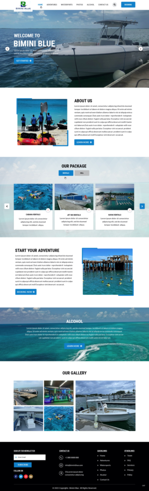 Bimini Blue Adventures is an Exciting Water and Land Excursions business that needs a website. | WordPress-Design von pb