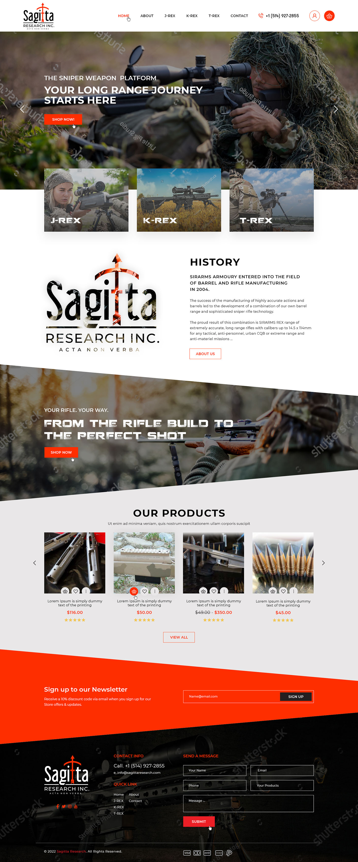 Web Design by Ved Web Services for SAGITTA RESEARCH INC. | Design #28143248