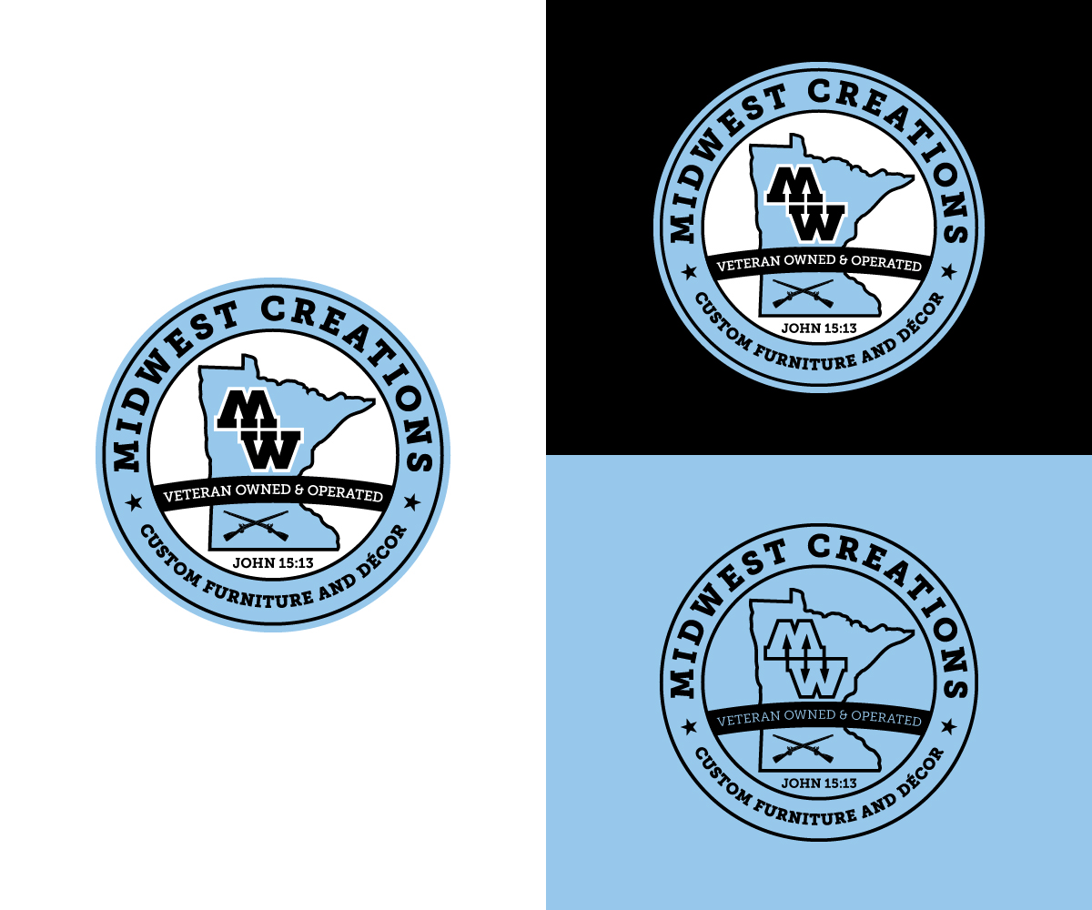 Logo Design by Oumazu for MidWest Creations | Design #28140351