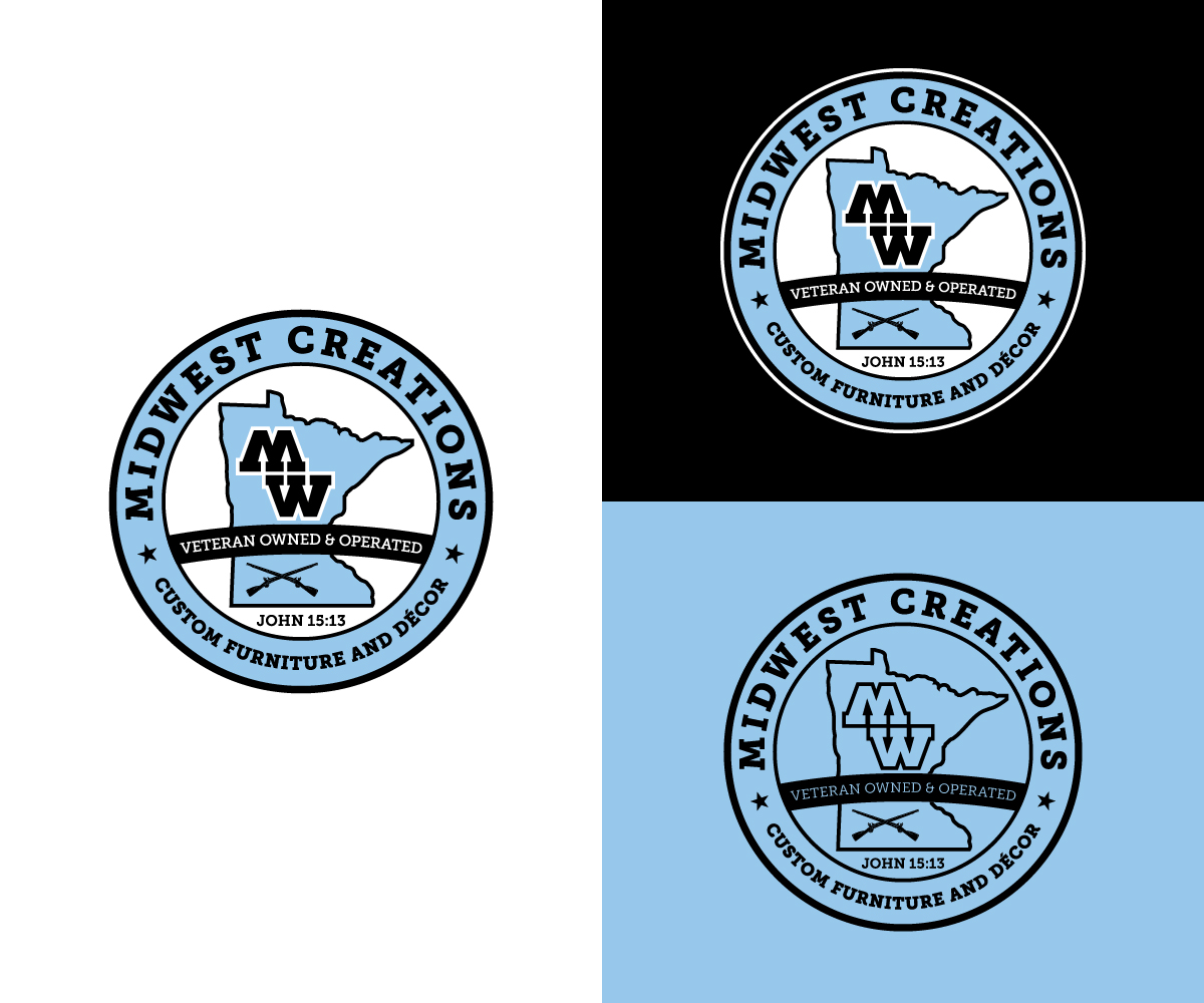 Logo Design by Oumazu for MidWest Creations | Design #28140356