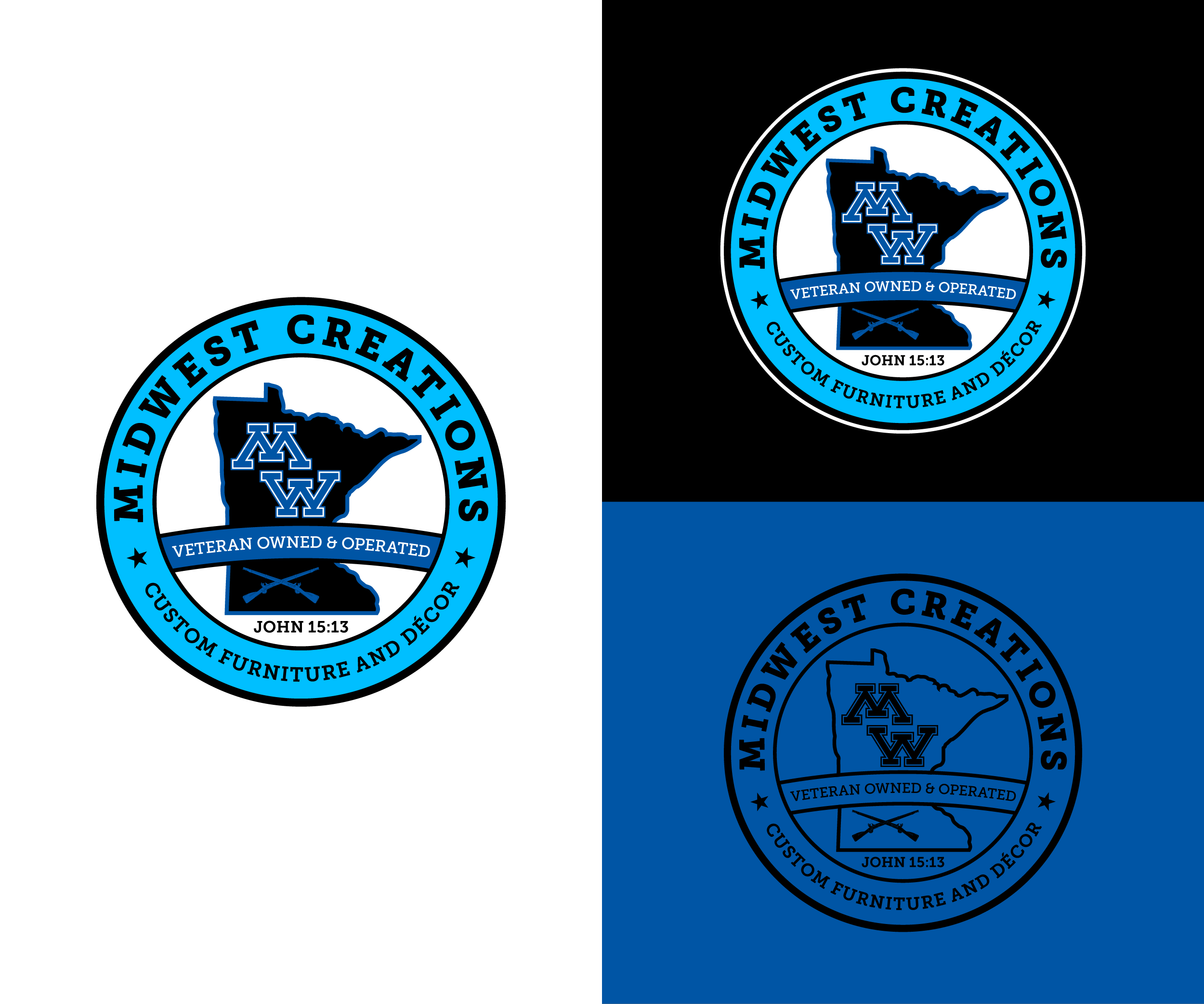 Logo Design by Oumazu for MidWest Creations | Design #28144762