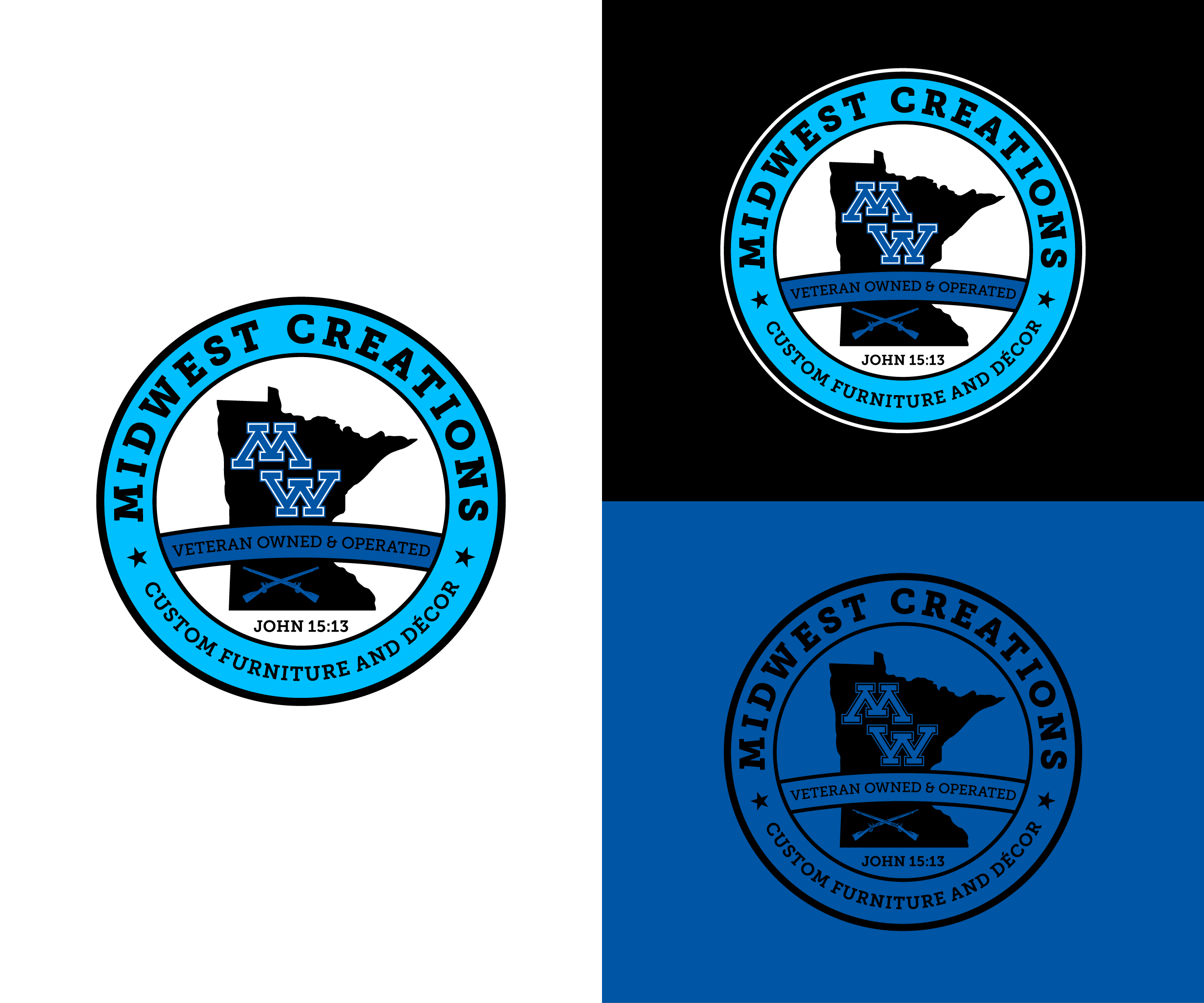 Logo Design by Oumazu for MidWest Creations | Design #28144764