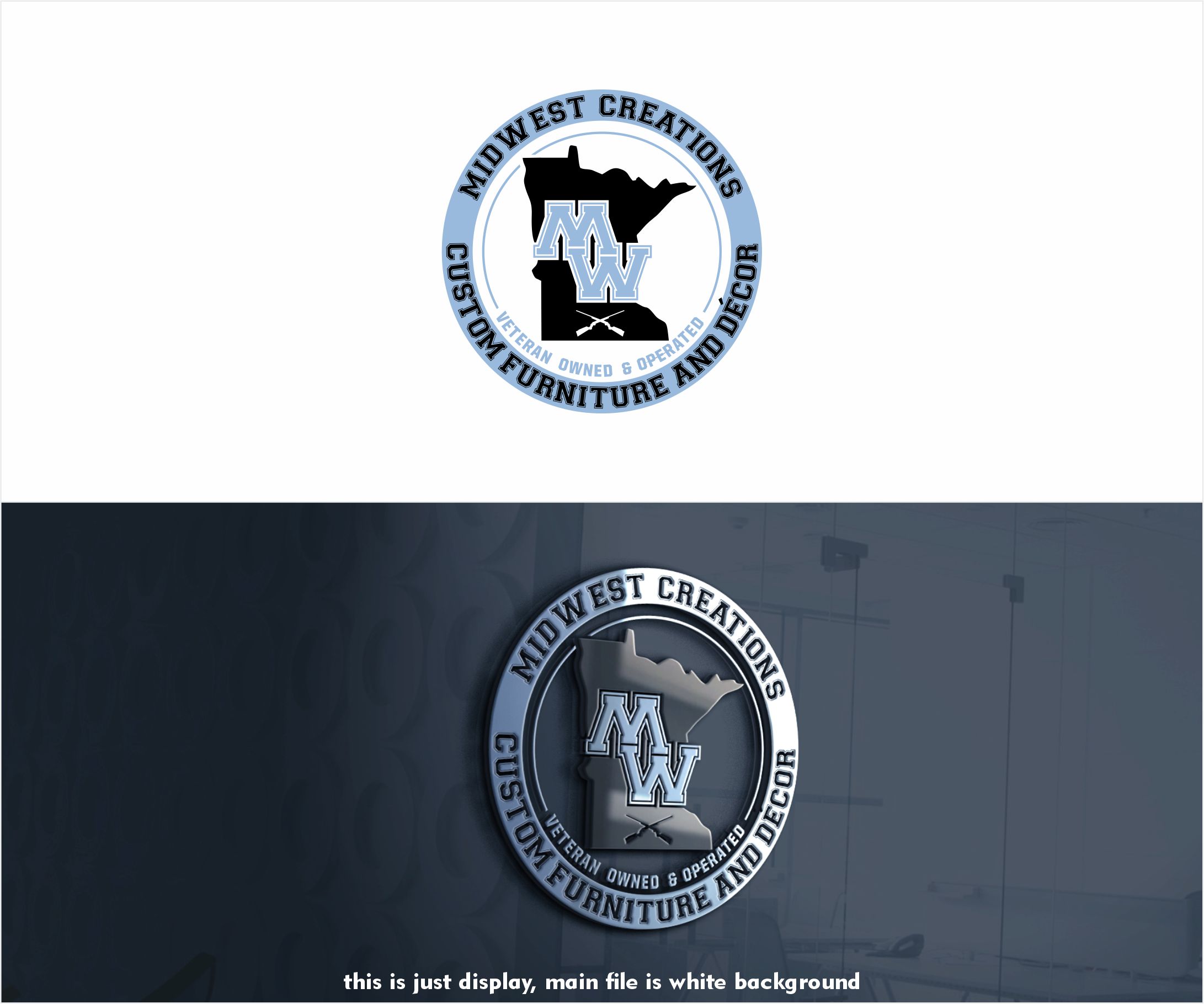 Logo Design by alkaline for MidWest Creations | Design #28135885