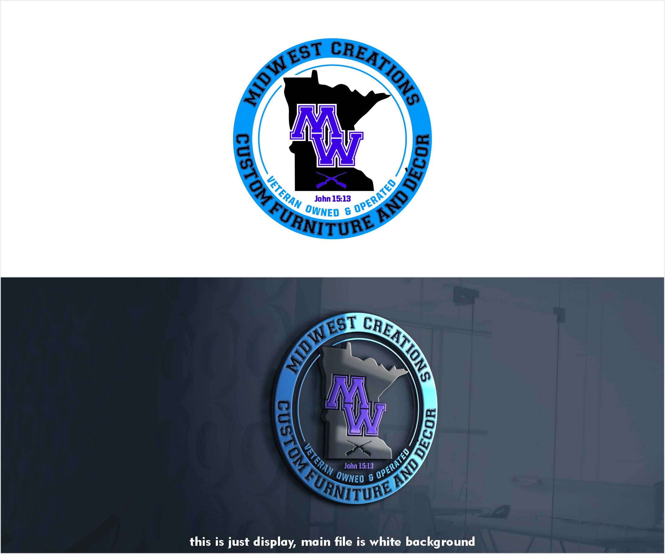 Logo Design by alkaline for MidWest Creations | Design #28136628
