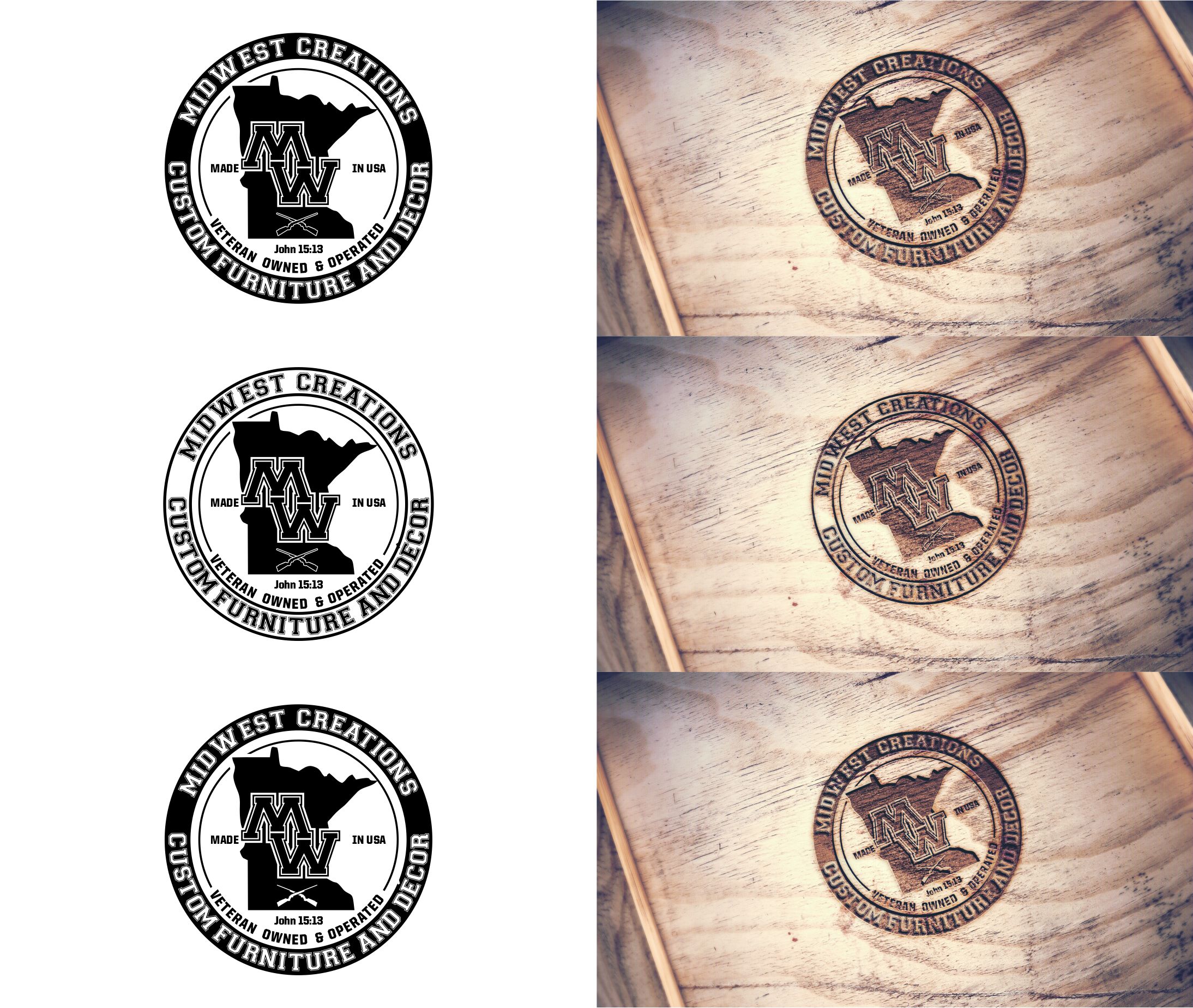 Logo Design by alkaline for MidWest Creations | Design #28142441