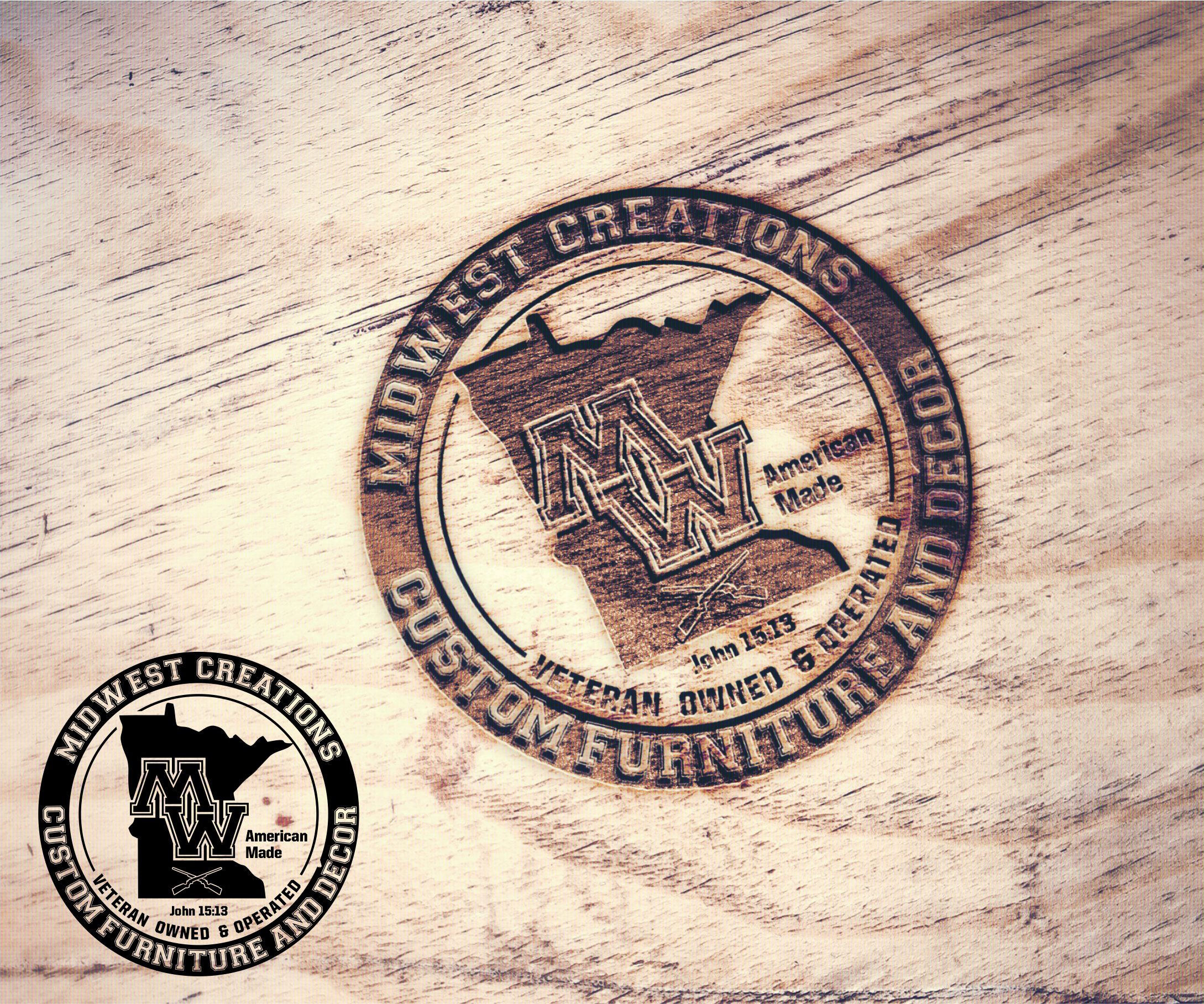 Logo Design by alkaline for MidWest Creations | Design #28148745