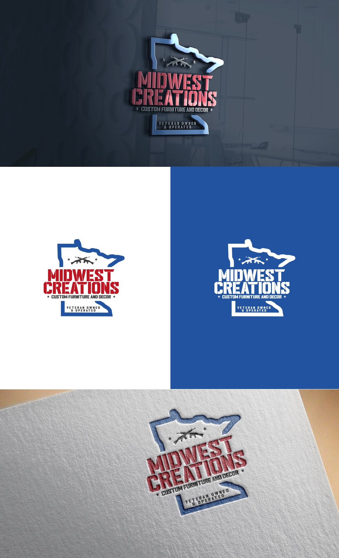 Logo Design by GLDesigns for MidWest Creations | Design #28136484