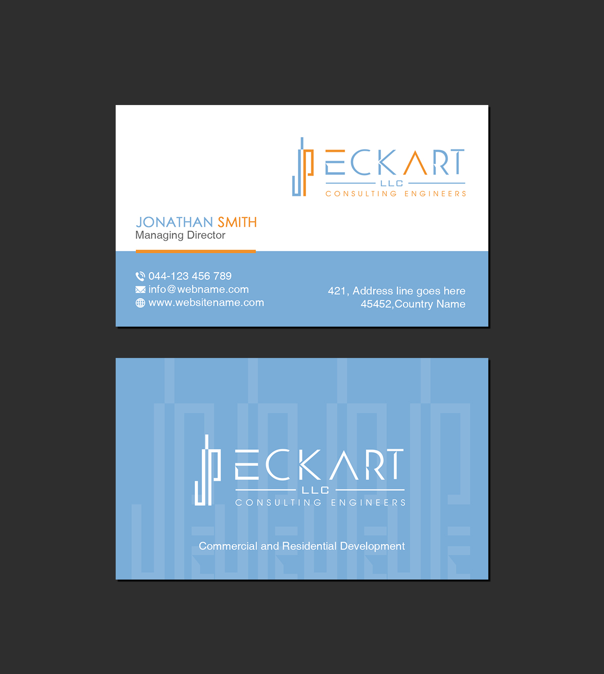 Business Card Design by Creations Box 2015 for JP Eckart, LLC | Design #28136893