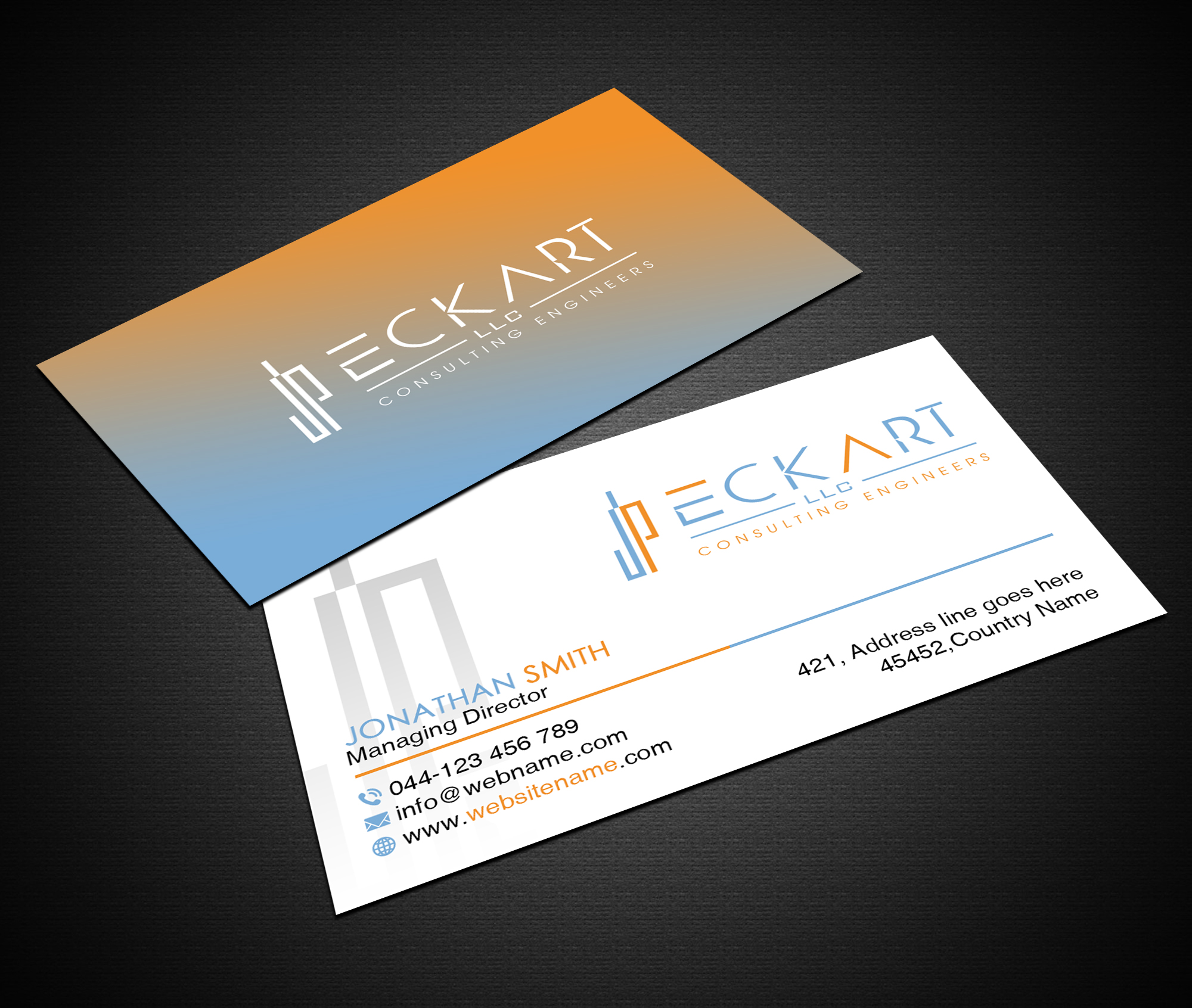 Business Card Design by Creations Box 2015 for JP Eckart, LLC | Design #28141577
