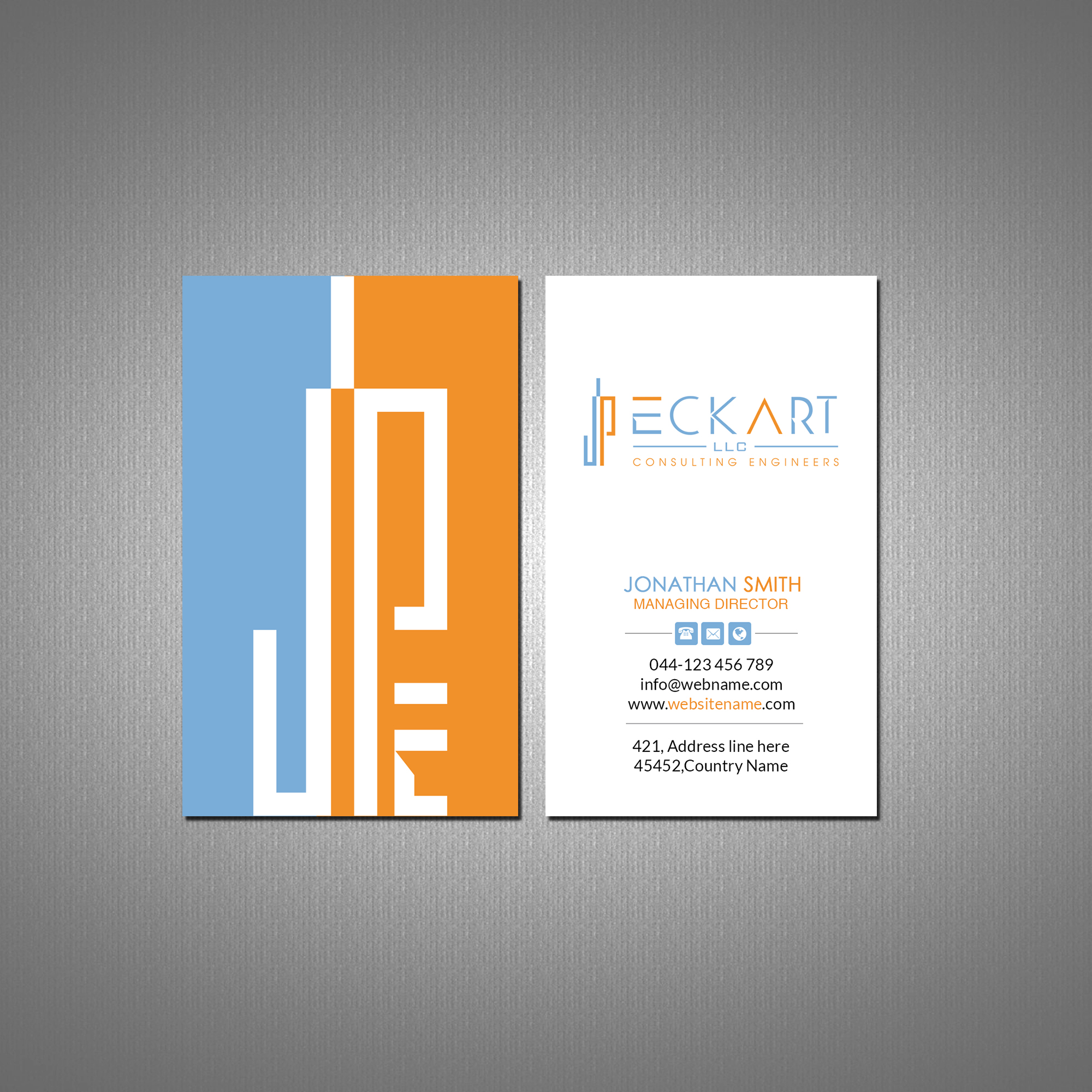 Design de Carte de Visite par Creations Box 2015 pour JP Eckart, LLC | Design #28141583