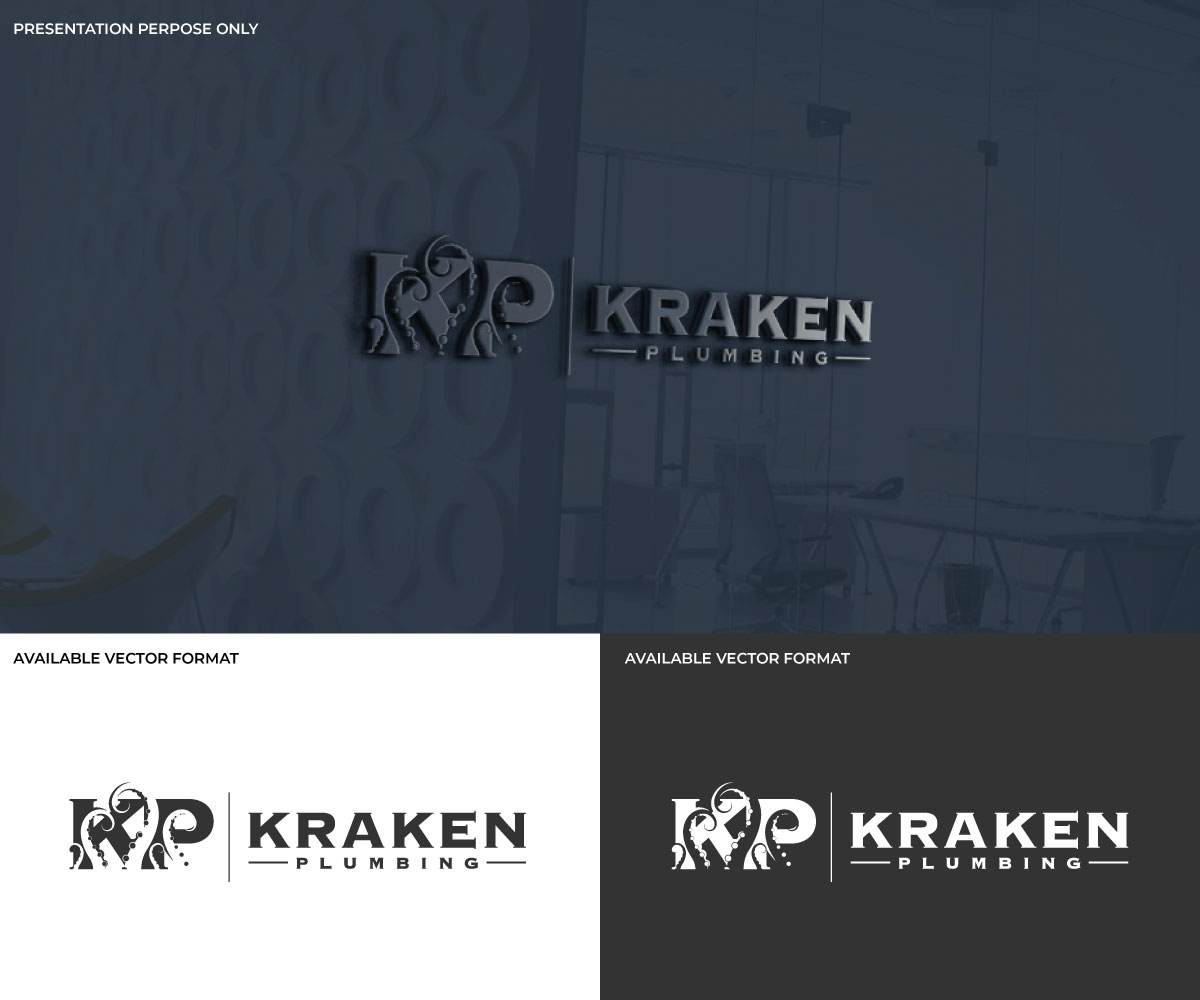 Logo Design by RS_Design for Kraken Plumbing  | Design #28135594