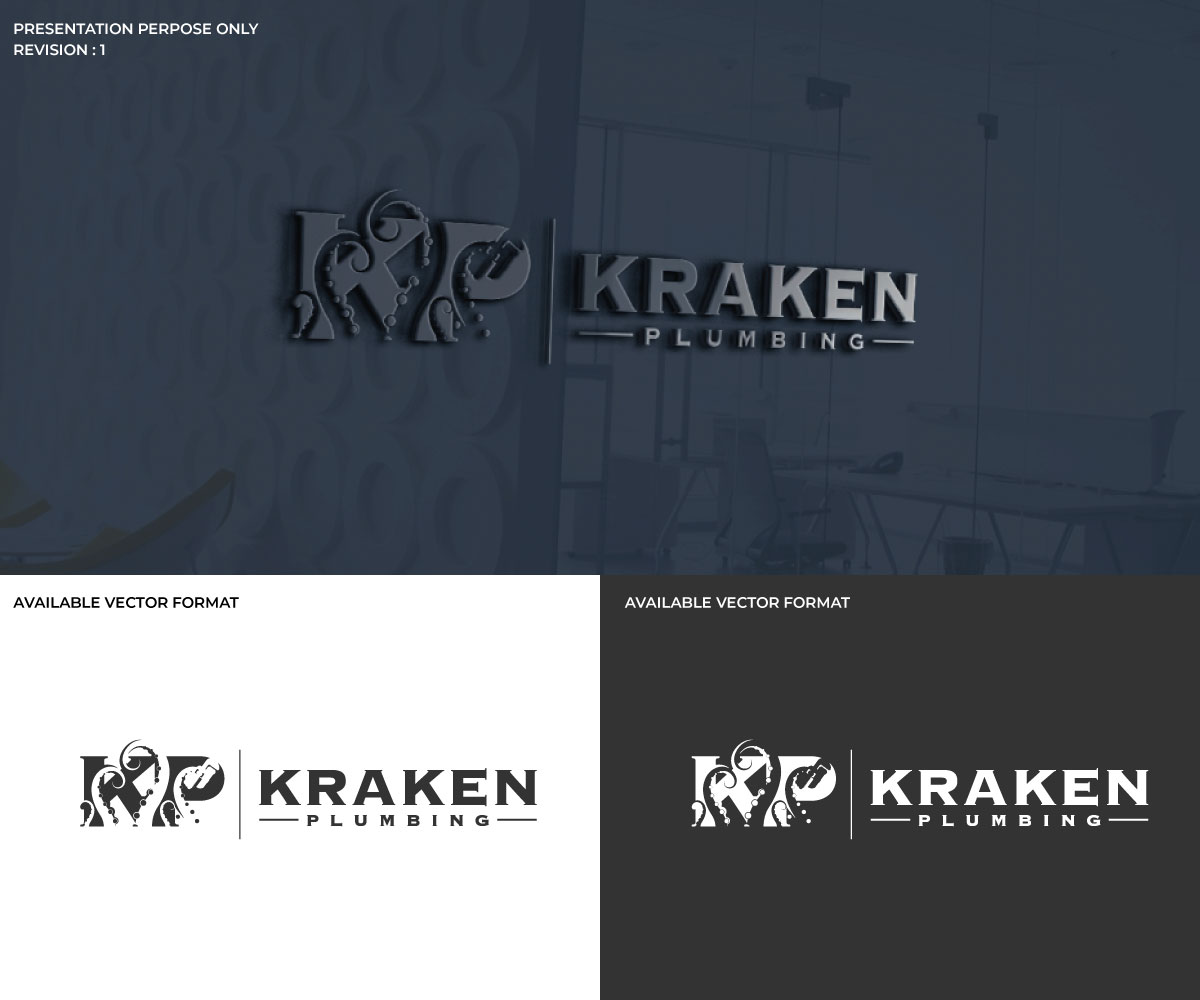 Logo Design by RS_Design for Kraken Plumbing  | Design #28136859