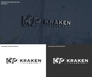 Logo Design by RS_Design for Kraken Plumbing  | Design: #28136859