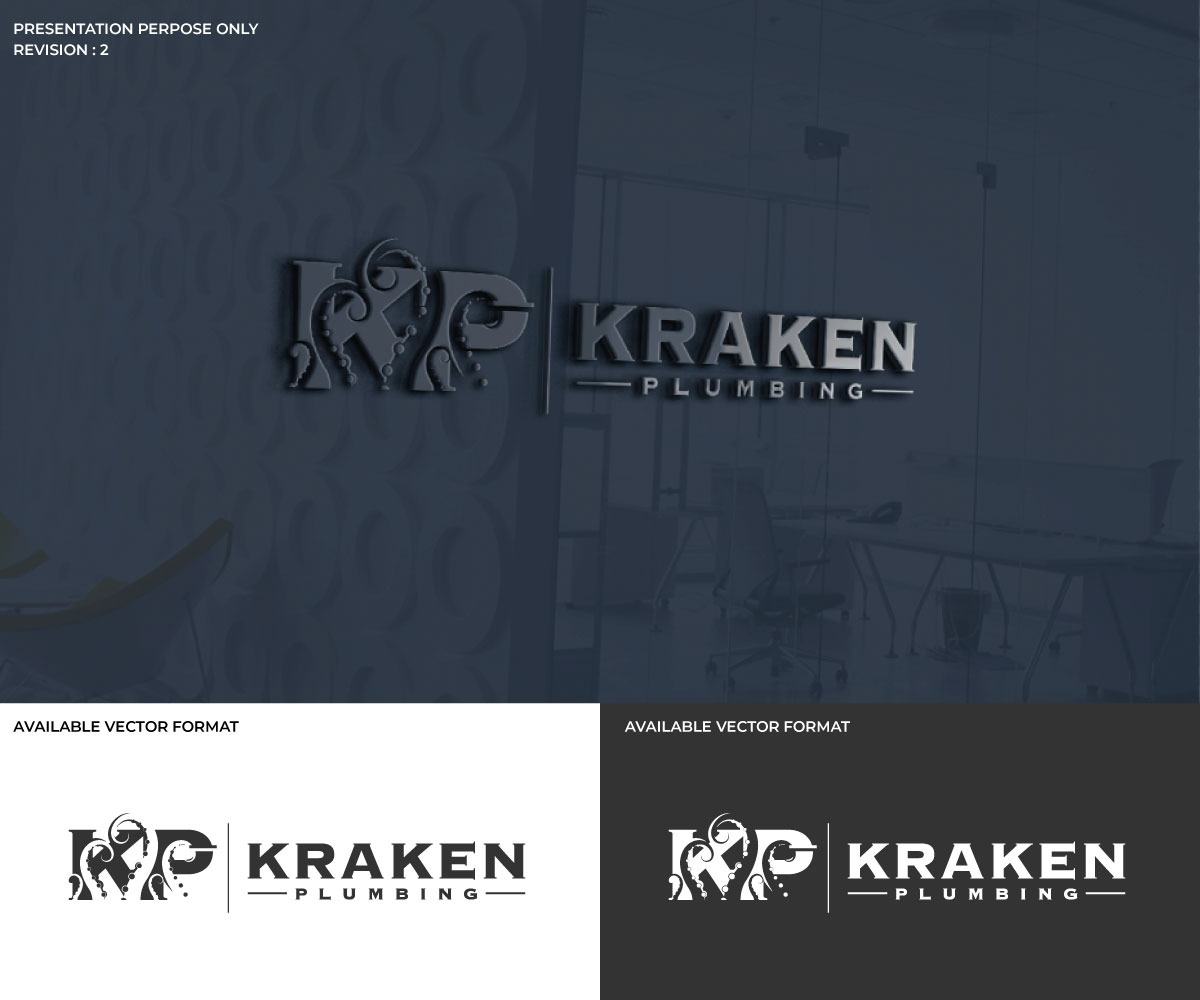 Logo Design by RS_Design for Kraken Plumbing  | Design #28136881