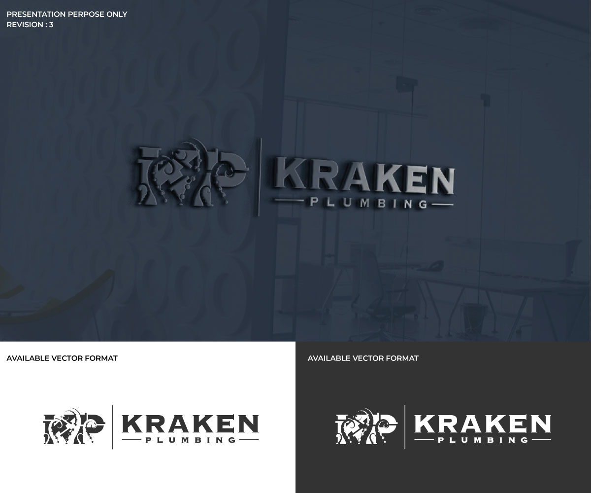 Logo Design by RS_Design for Kraken Plumbing  | Design #28136971