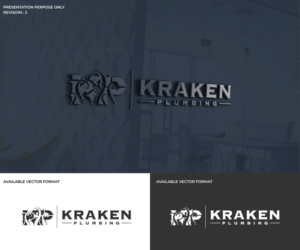 Logo Design by RS_Design for Kraken Plumbing  | Design: #28136971