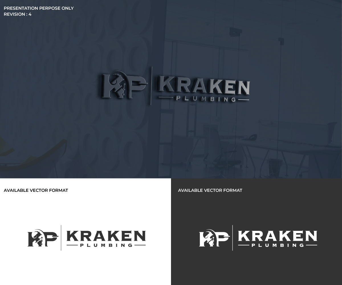Logo Design by RS_Design for Kraken Plumbing  | Design #28153612