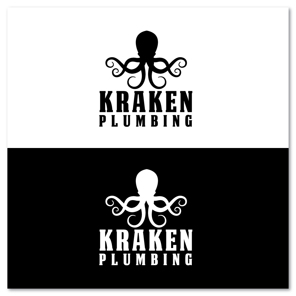 Logo Design by Sujit Banerjee for Kraken Plumbing  | Design #28135327