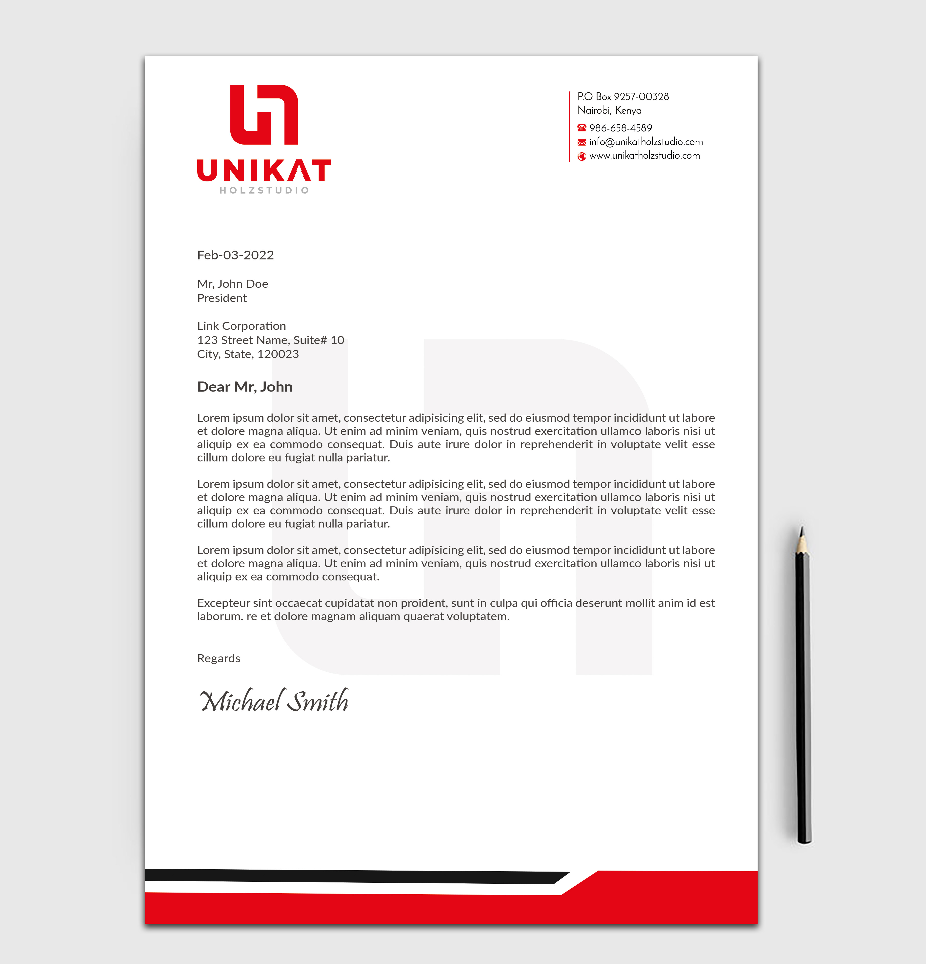 Stationery Design by sadikul islam for this project | Design #28138101