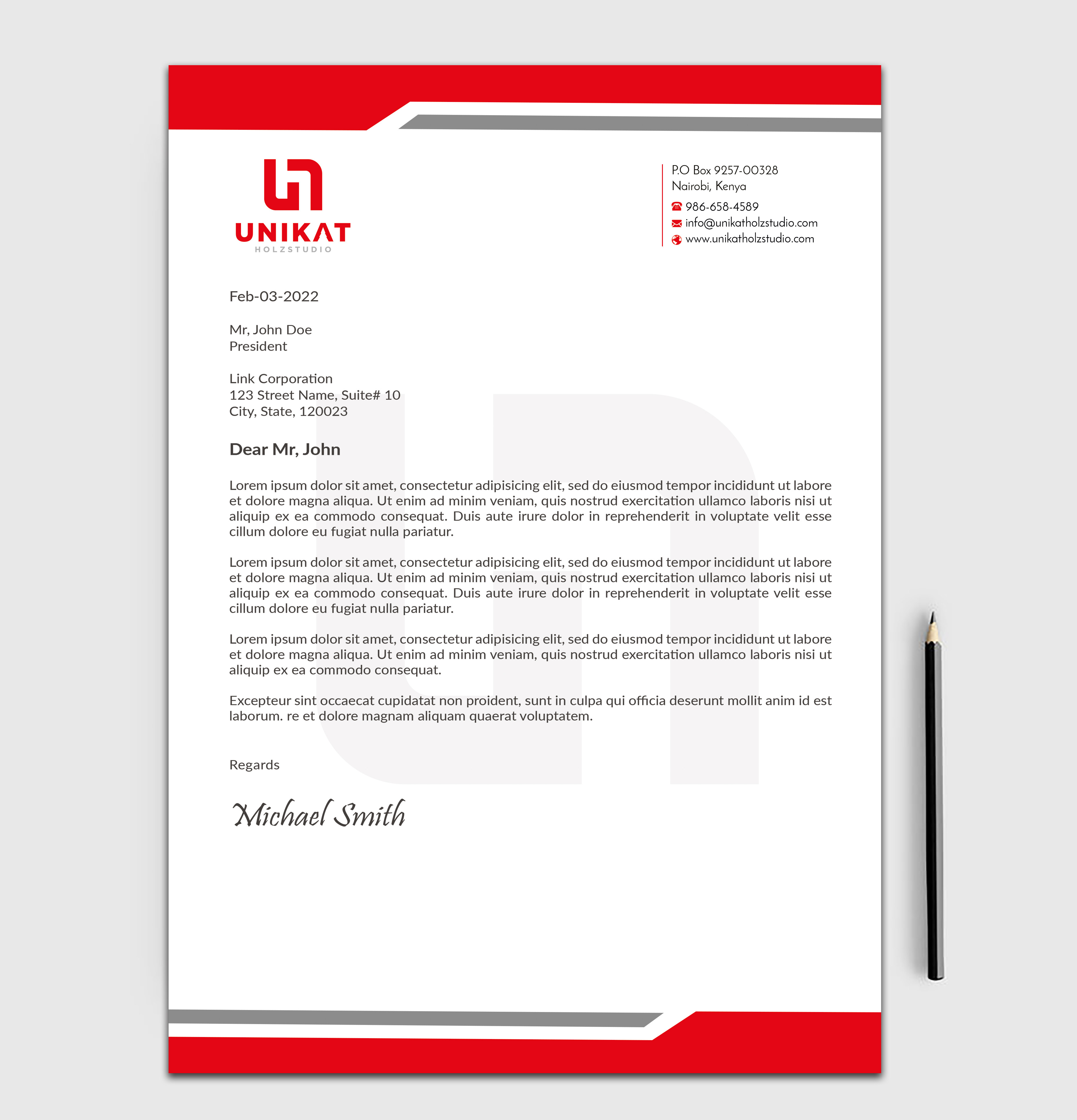 Stationery Design by sadikul islam for this project | Design #28138106