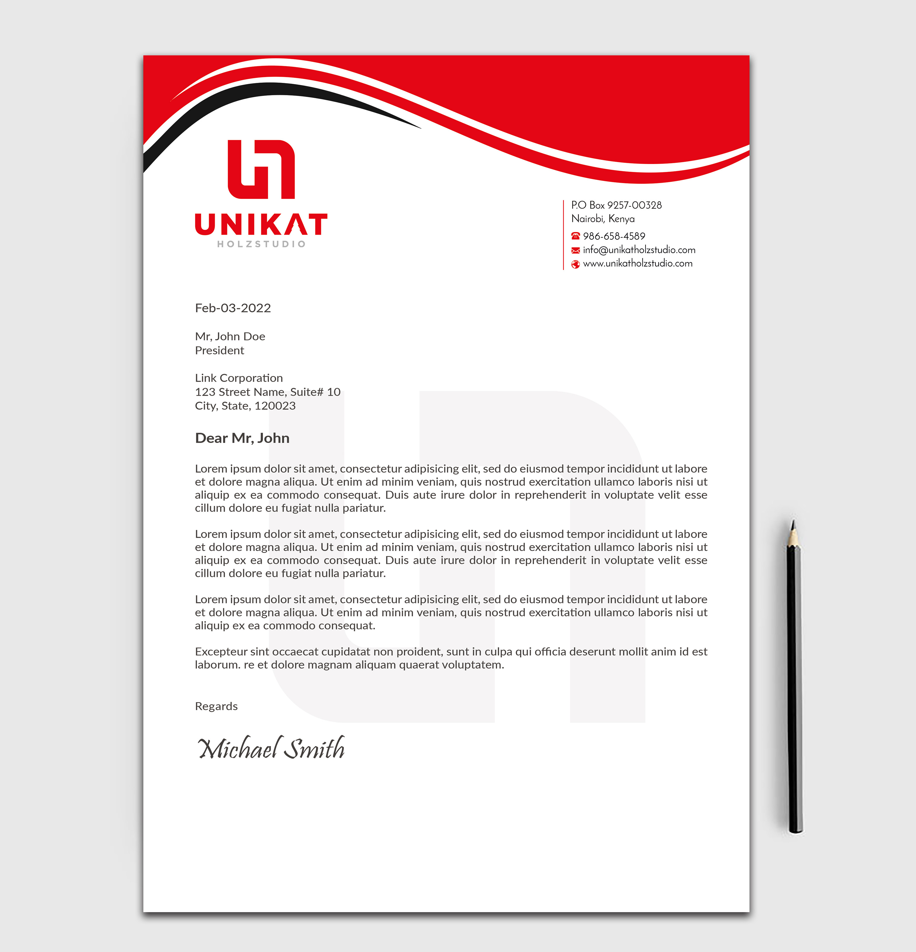 Stationery Design by sadikul islam for this project | Design #28138111