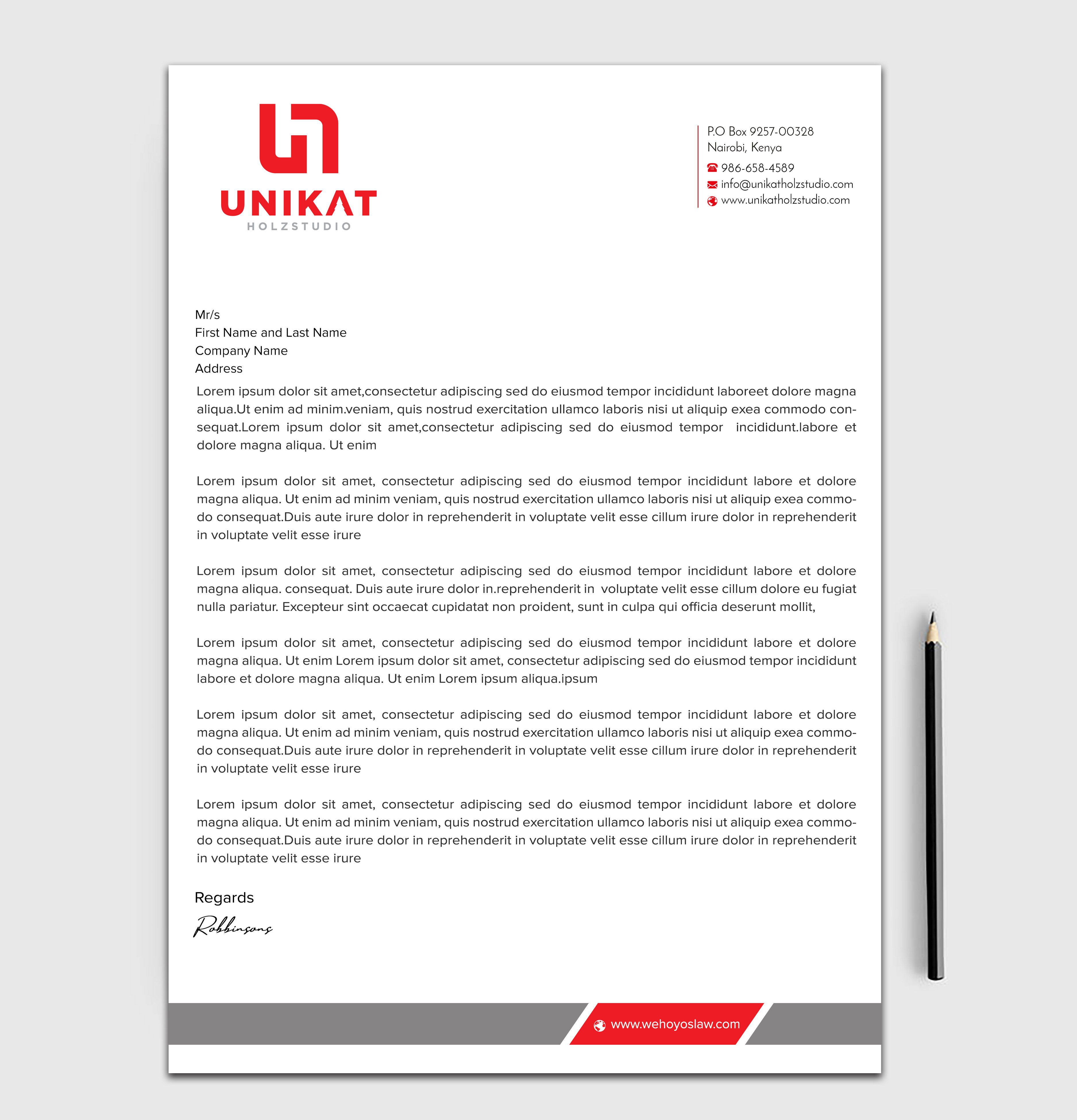 Stationery Design by sadikul islam for this project | Design #28138118