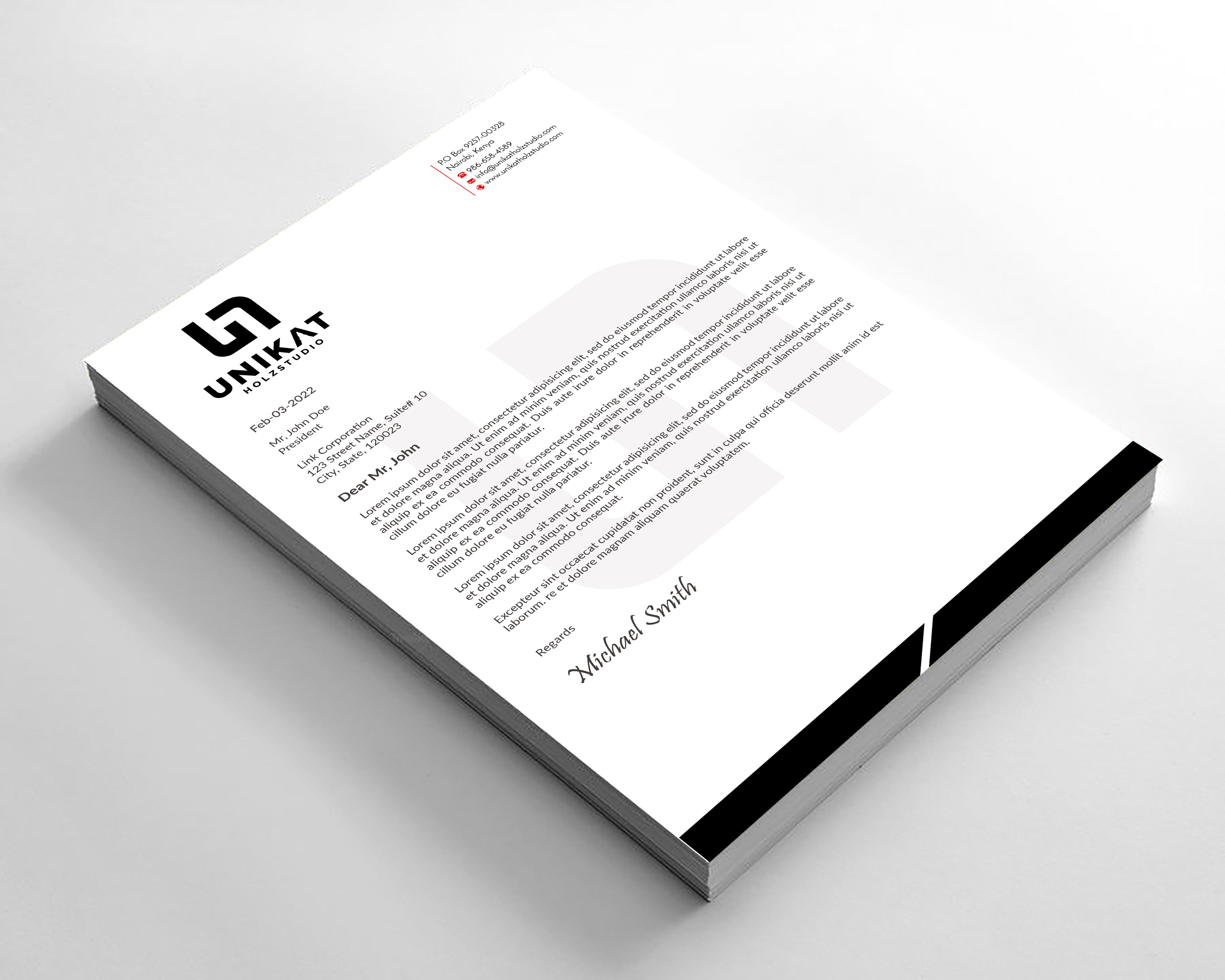 Stationery Design by sadikul islam for this project | Design #28140280