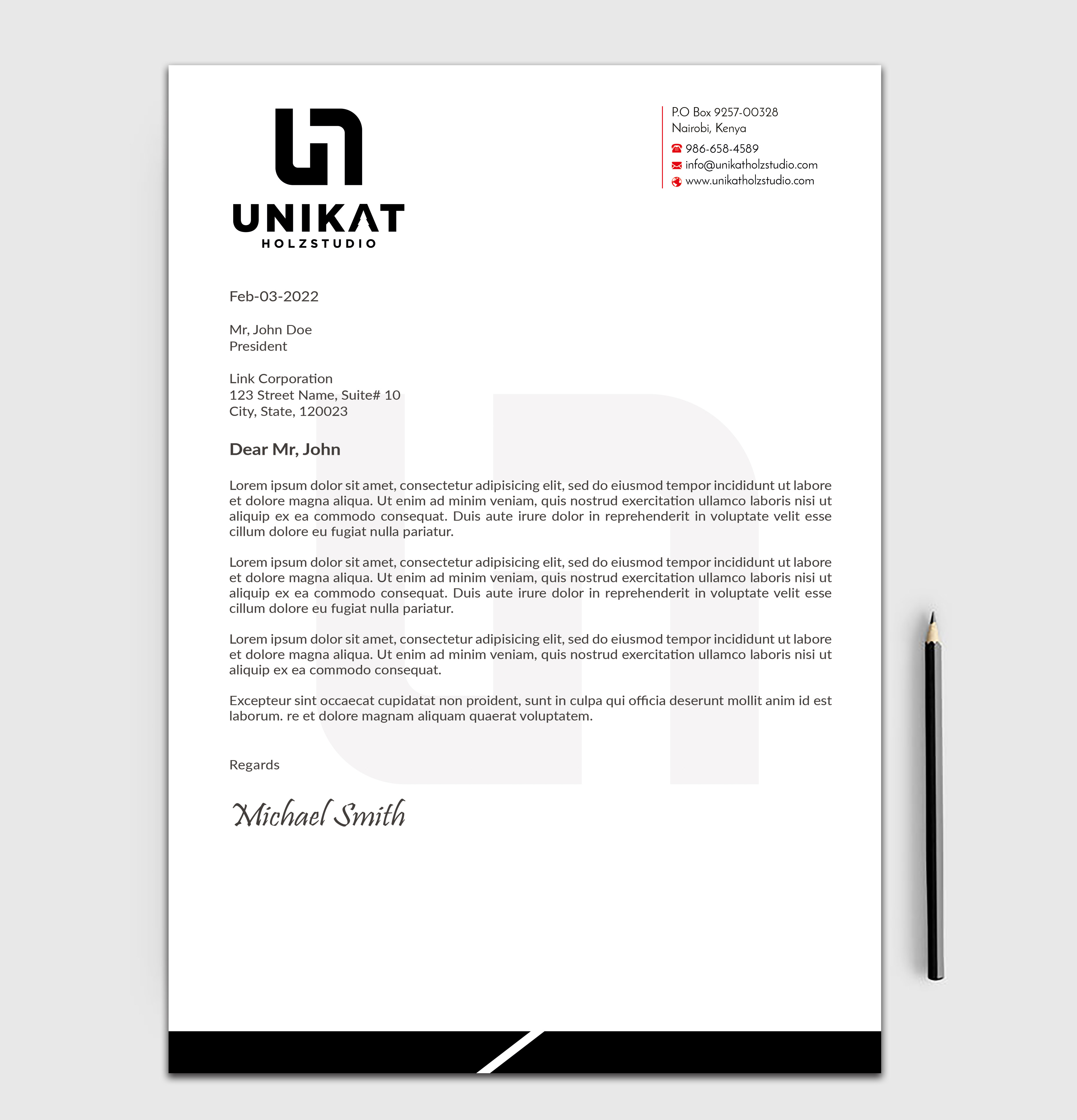 Stationery Design by sadikul islam for this project | Design #28140285