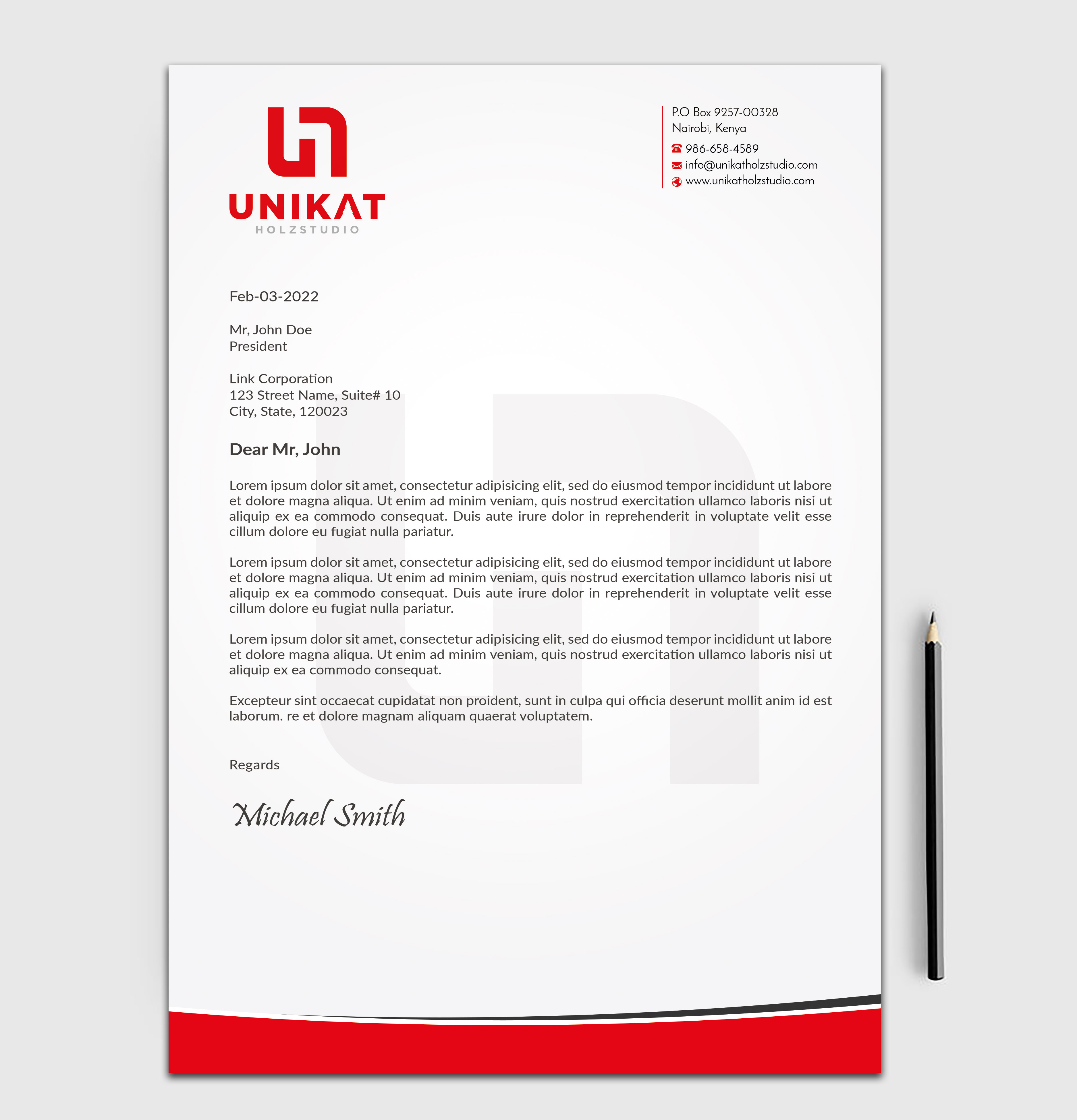 Stationery Design by sadikul islam for this project | Design #28140289