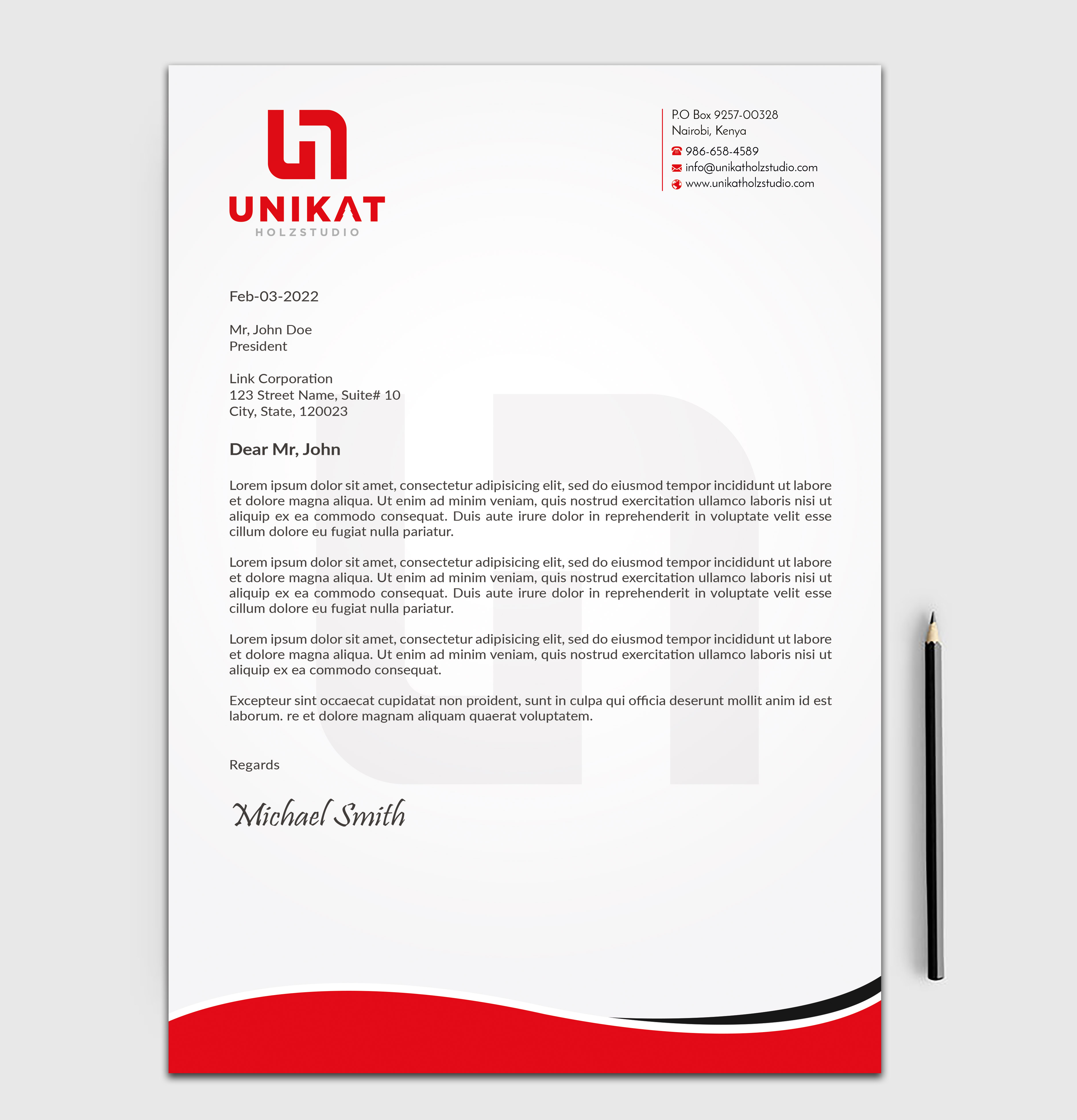 Stationery Design by sadikul islam for this project | Design #28140773