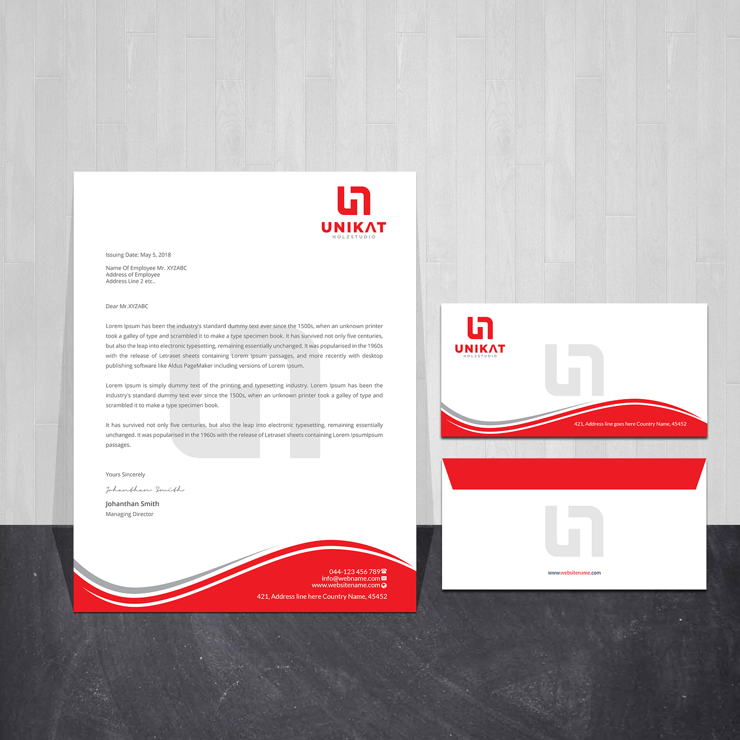 Stationery Design by Creations Box 2015 for this project | Design #28144828