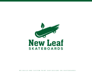 New Leaf Skateboards | Logo Design by ecorokerz