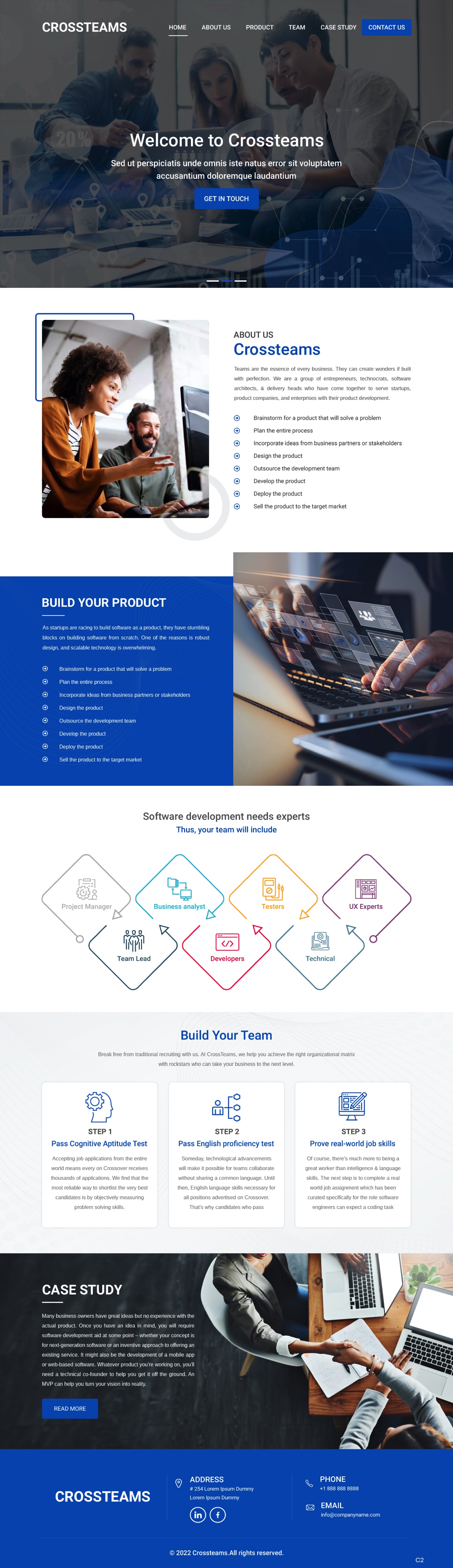 Serious, Modern, software development Web Design for a Company by pb ...