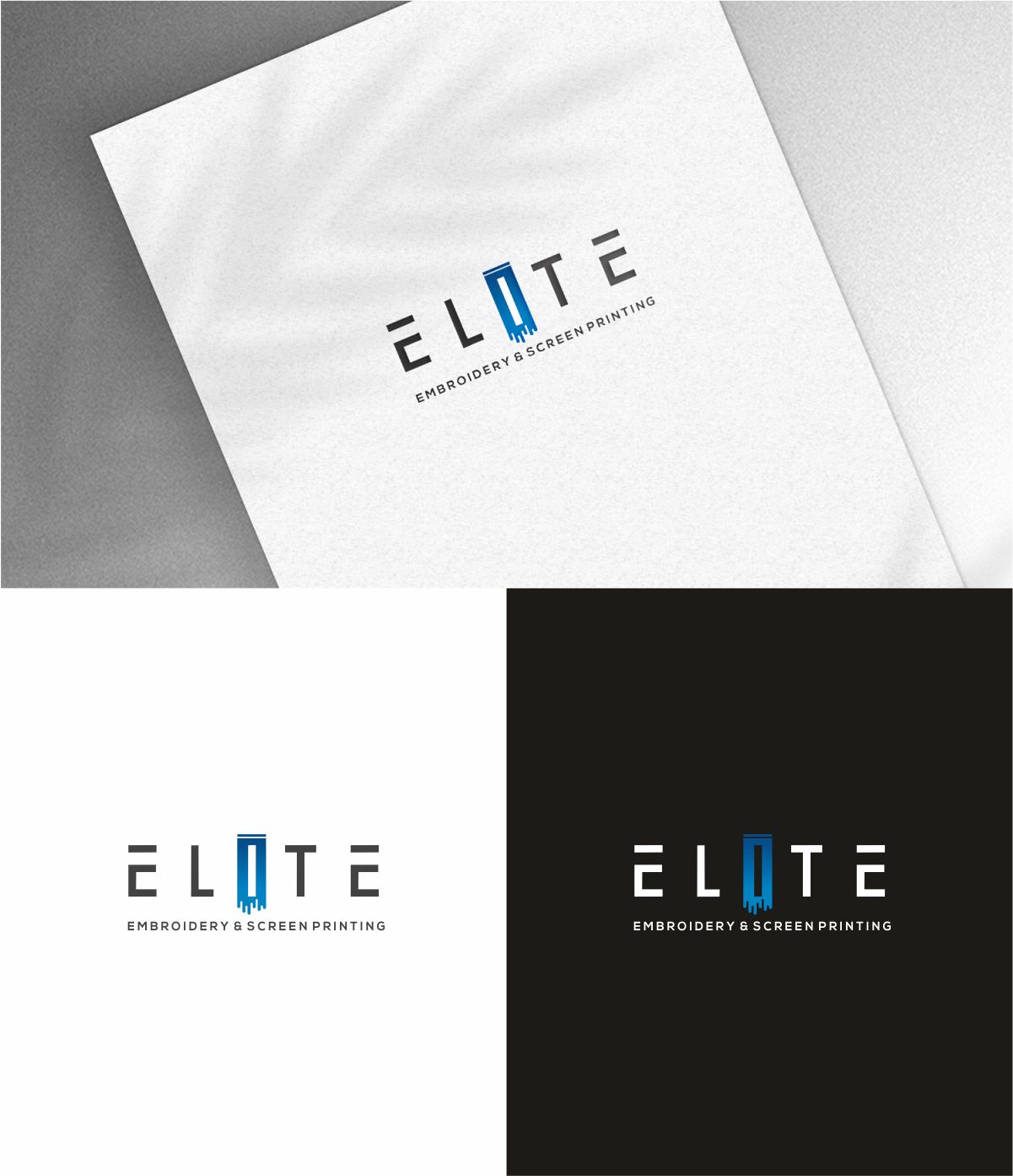 Logo Design by Dave Paresh for Elite Embroidery & Screen Printing | Design #28137347