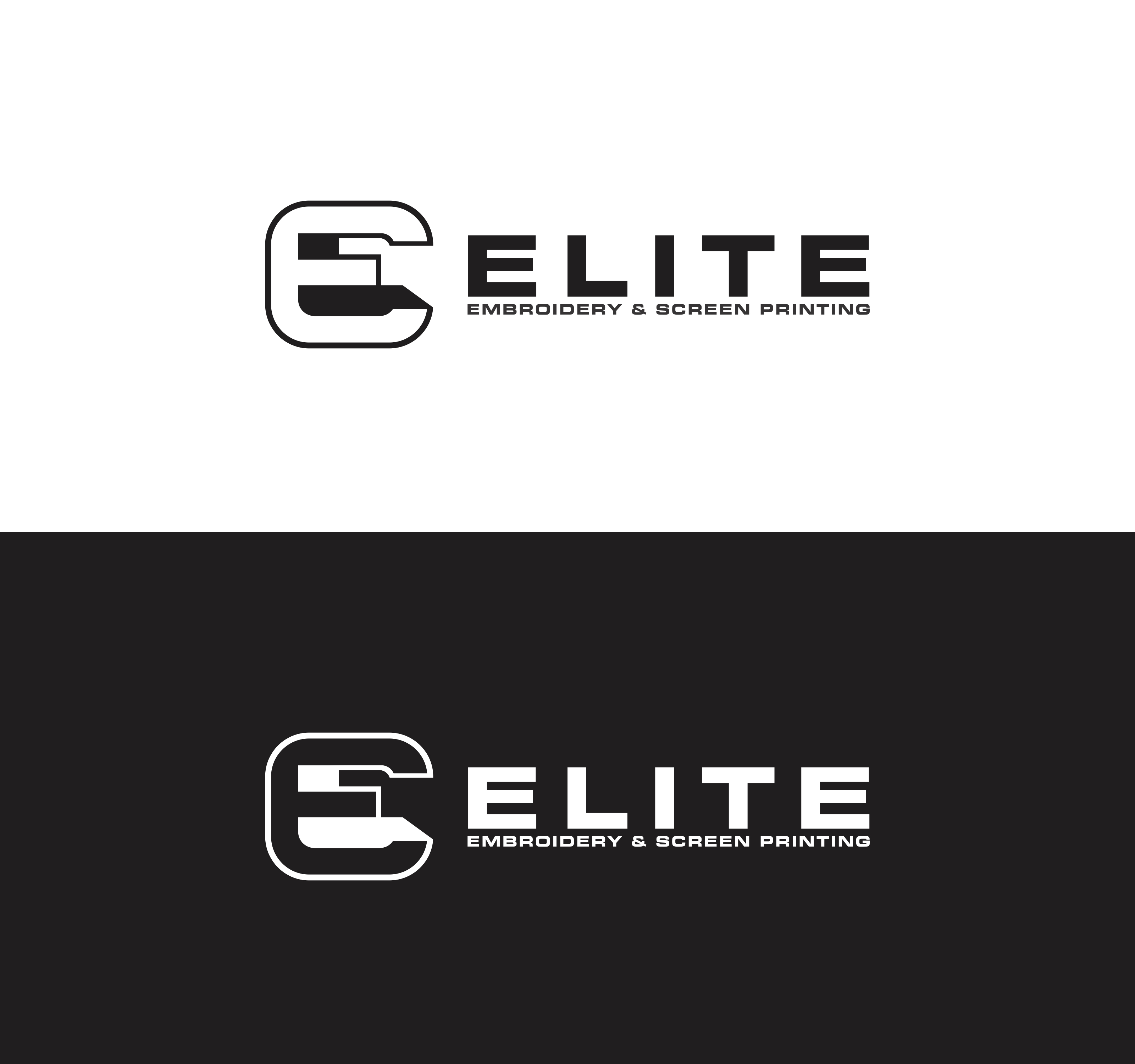 Diseño de Logo por 89Graphic para Elite Embroidery & Screen Printing | Diseño #28190304