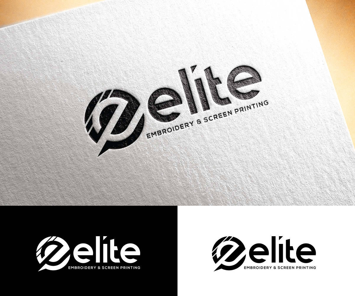 Logo Design by step forward 2 for Elite Embroidery & Screen Printing | Design #28139676