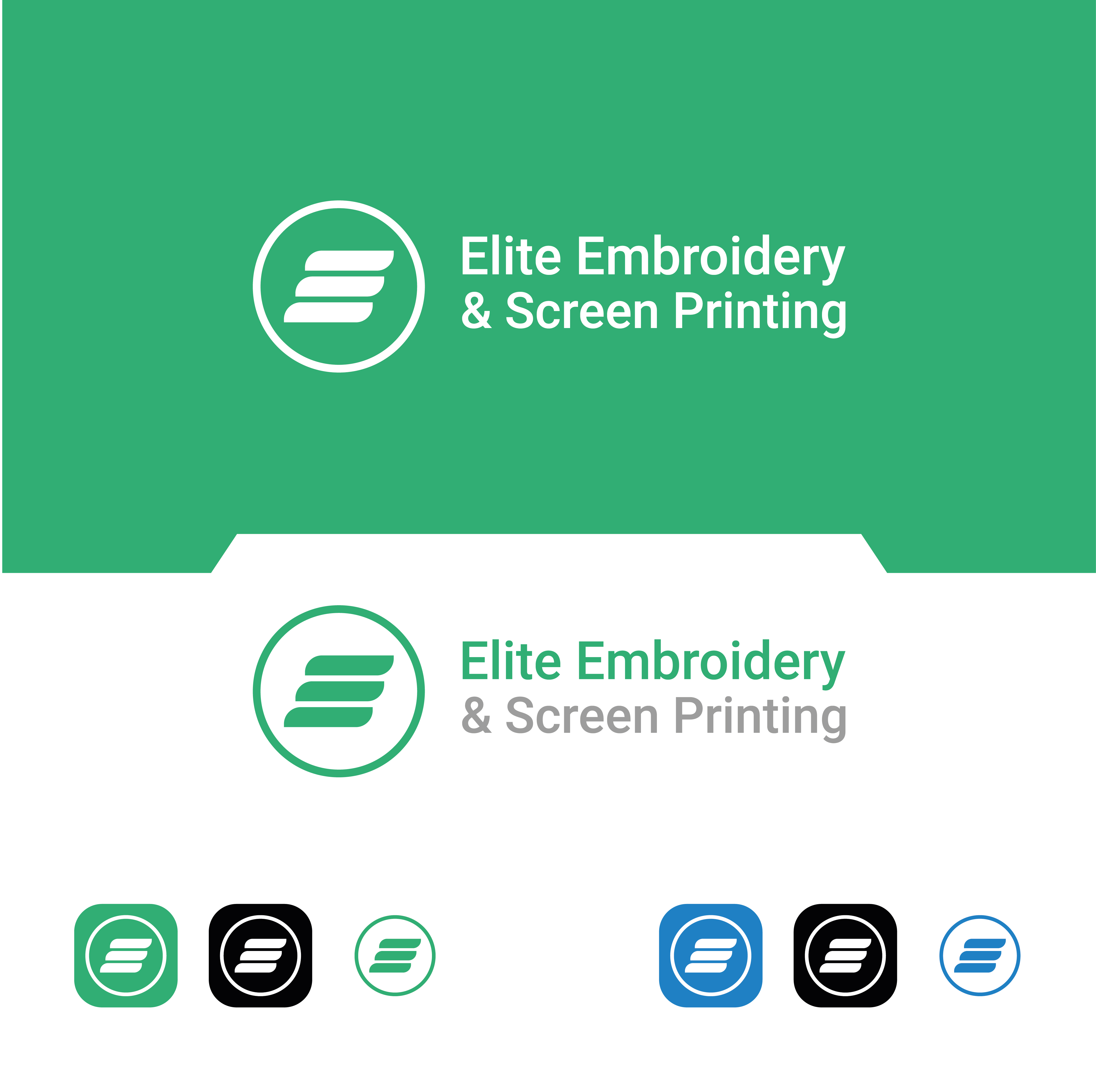 Logo Design by sun_bird for Elite Embroidery & Screen Printing | Design #28174950