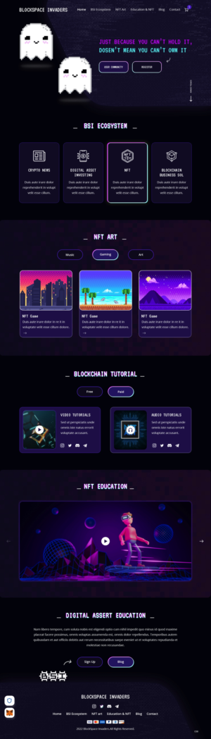 Web-Design von pb für BlockSpace Invaders  | Design: #28147650