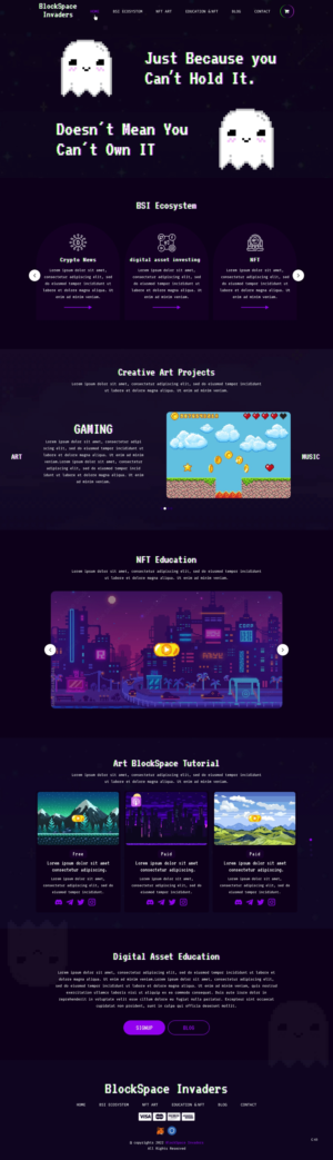 Web-Design von pb für BlockSpace Invaders  | Design: #28157047