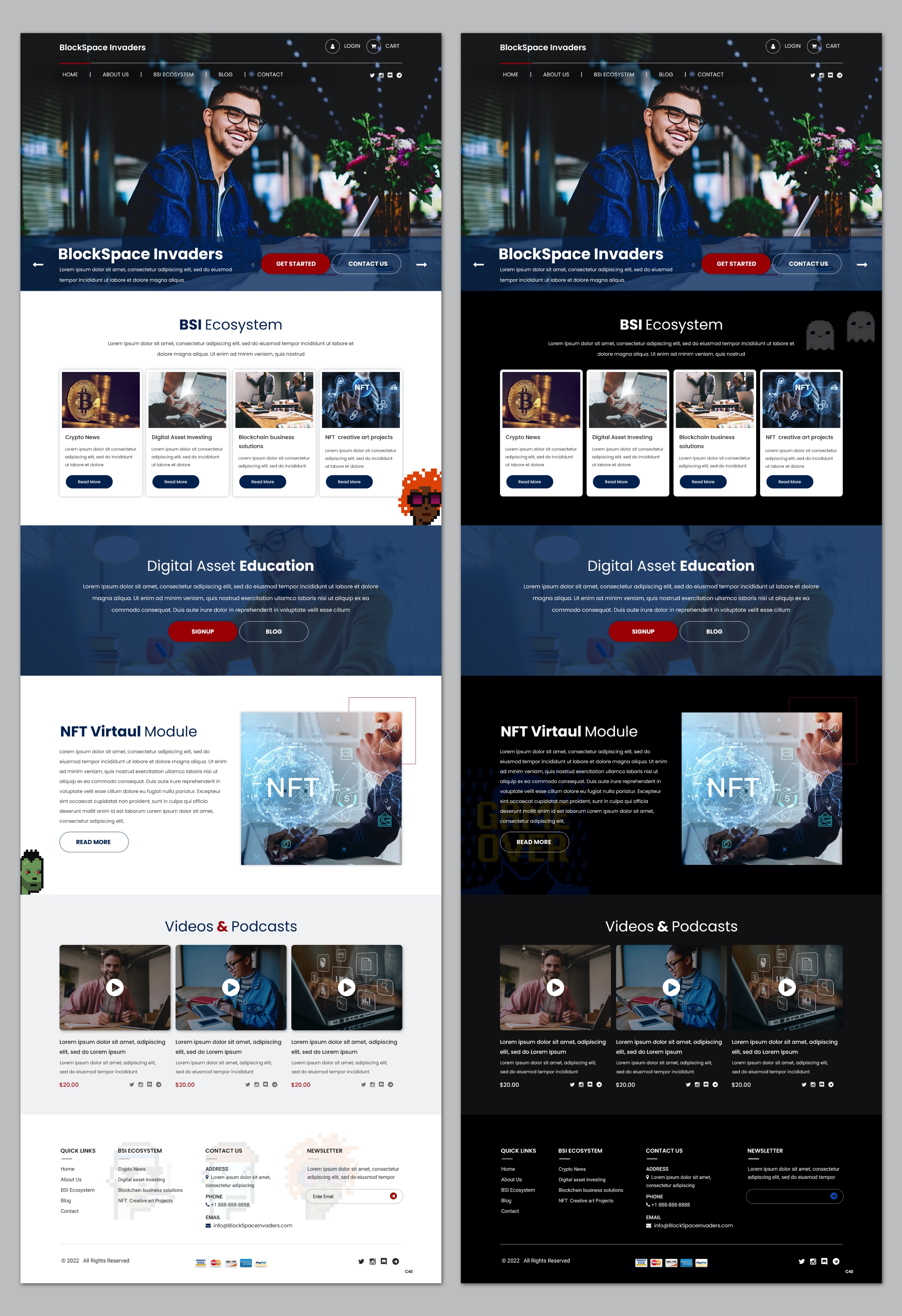 Diseño Web por pb para BlockSpace Invaders  | Diseño #28157048
